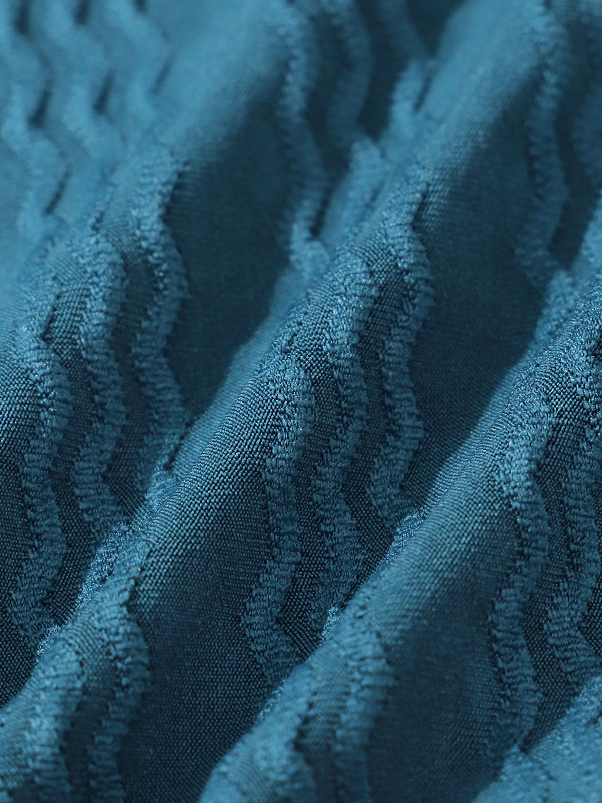 女士涤纶针织波浪纹皱褶比基尼套装 Bikinis - SAMIOLSWIM