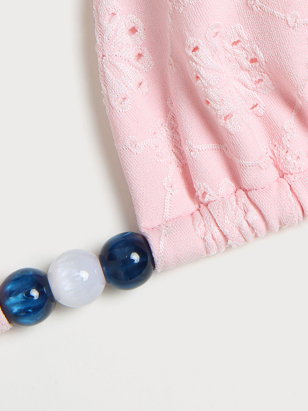 Knitted Polyester Bead Bikini Set Bikinis - SAMIOLSWIM