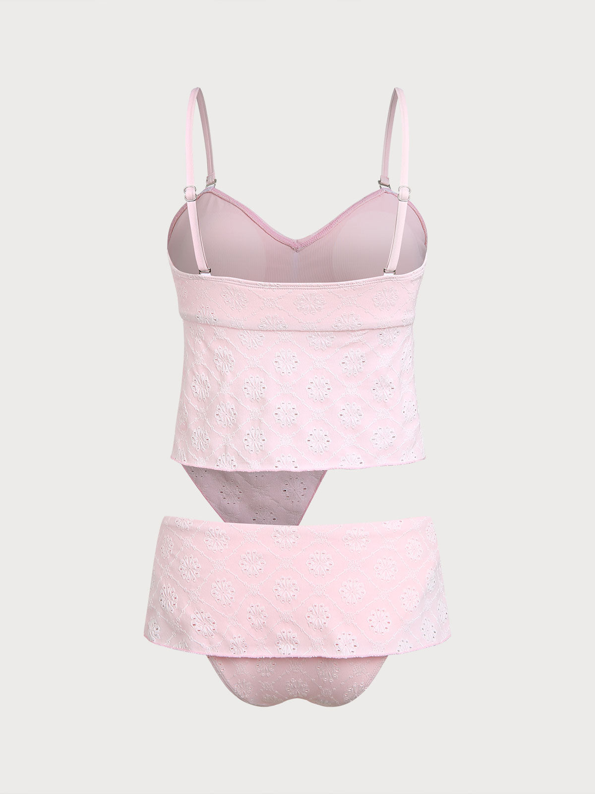 Knitted Polyester Tankini Suit Tankinis - SAMIOLSWIM