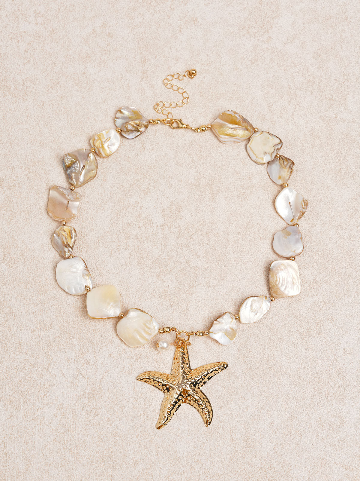Shell Starfish Conch Beach Holiday Necklace Gold Necklaces - SAMIOLSWIM