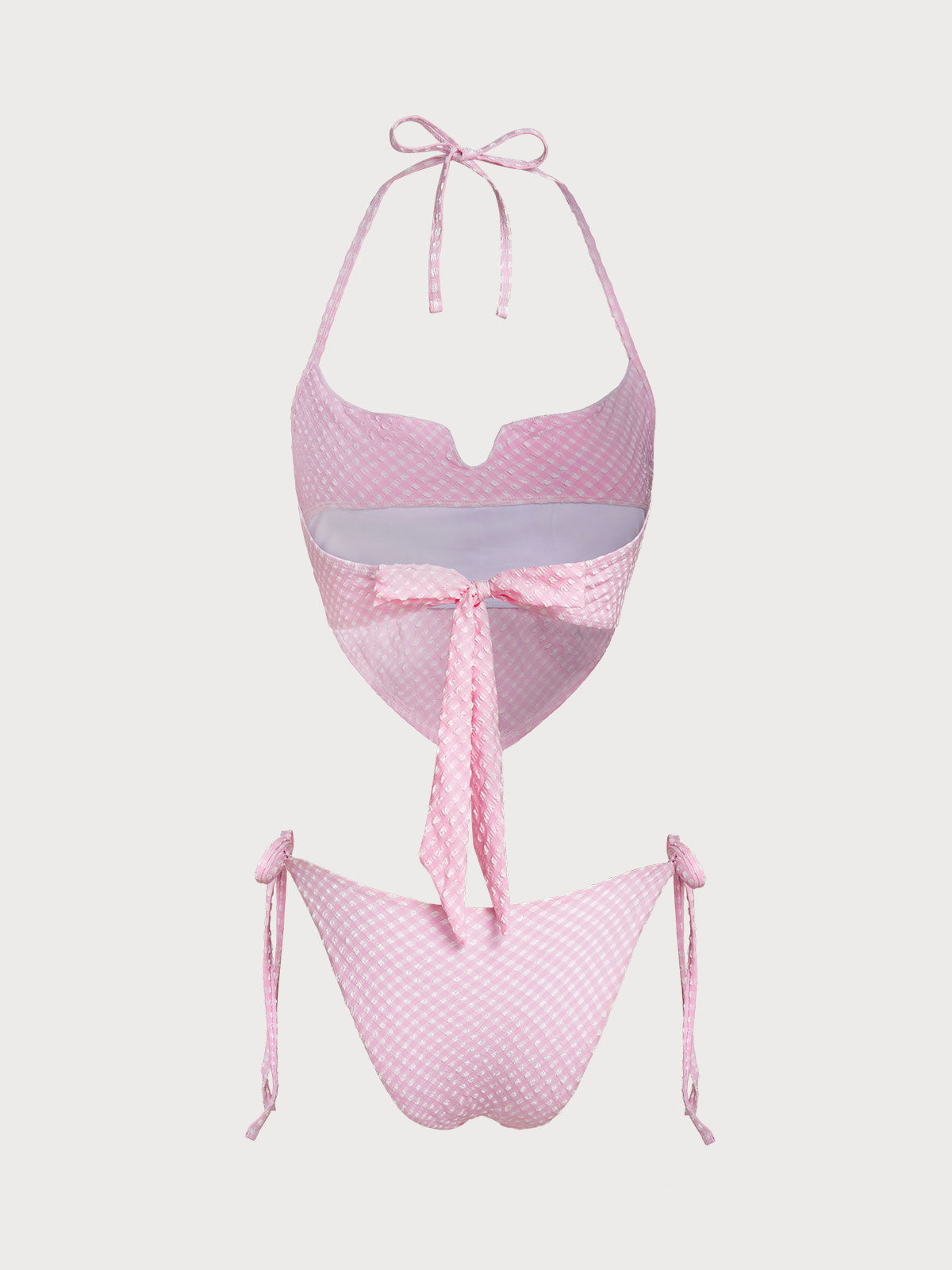 Women'S Blended Plaid Vintage Triangle Tankini Set Tankinis - SAMIOLSWIM