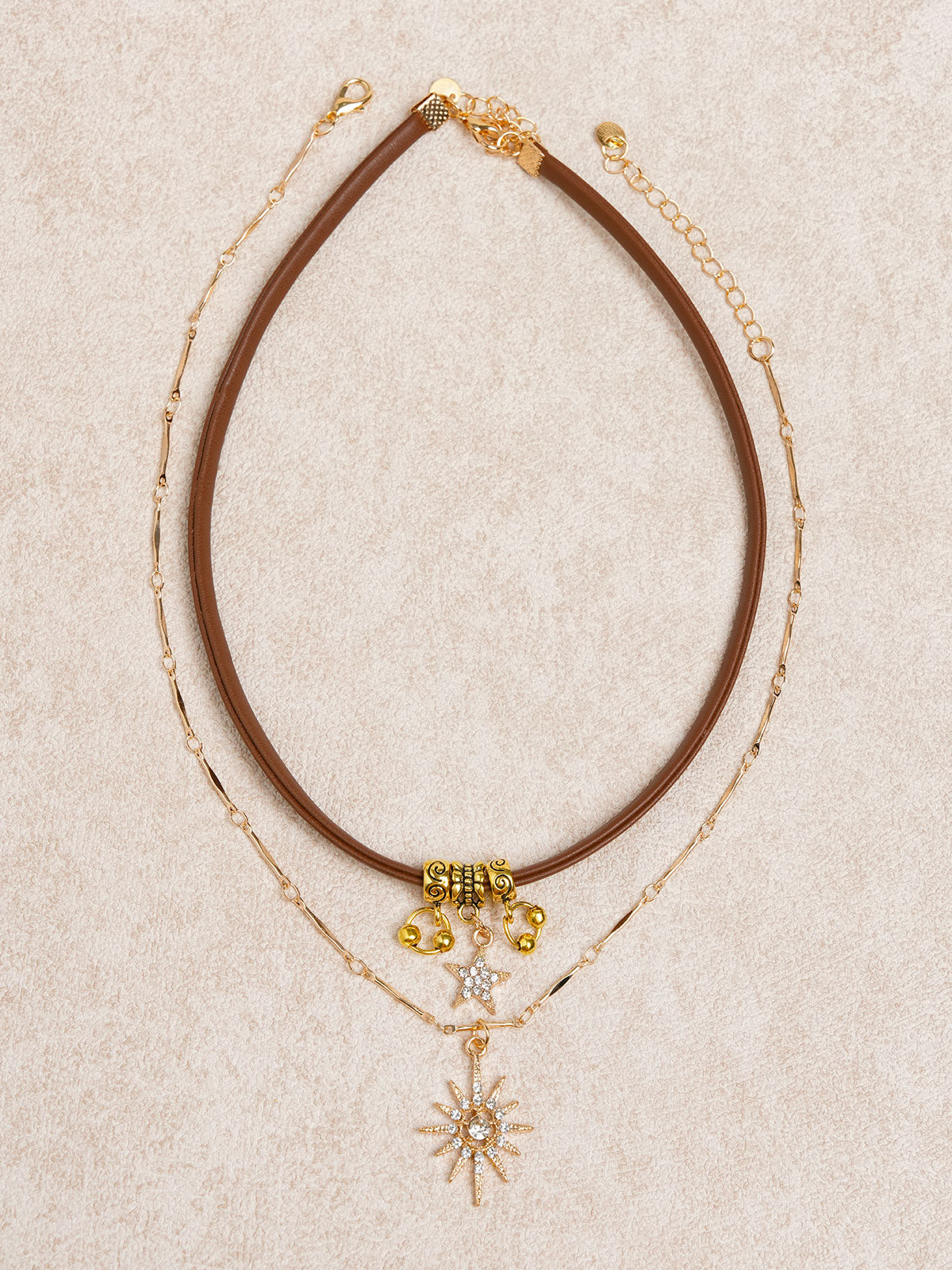 Women'S Maillard Diamond Sun Bell Necklace Gold Necklaces - SAMIOLSWIM