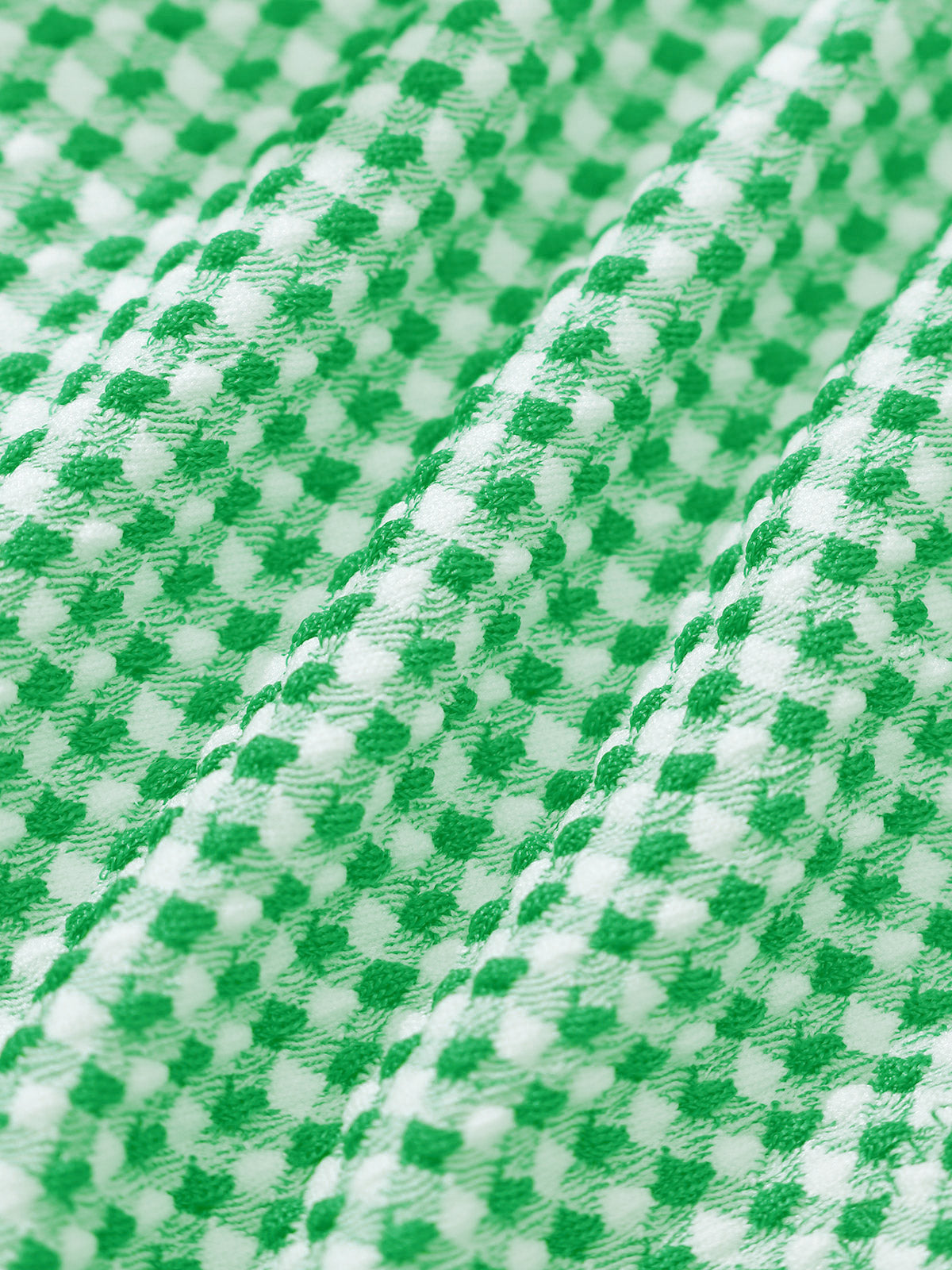 Women'S Nylon Knit Plaid Knotted Bikini Set Bikinis - SAMIOLSWIM