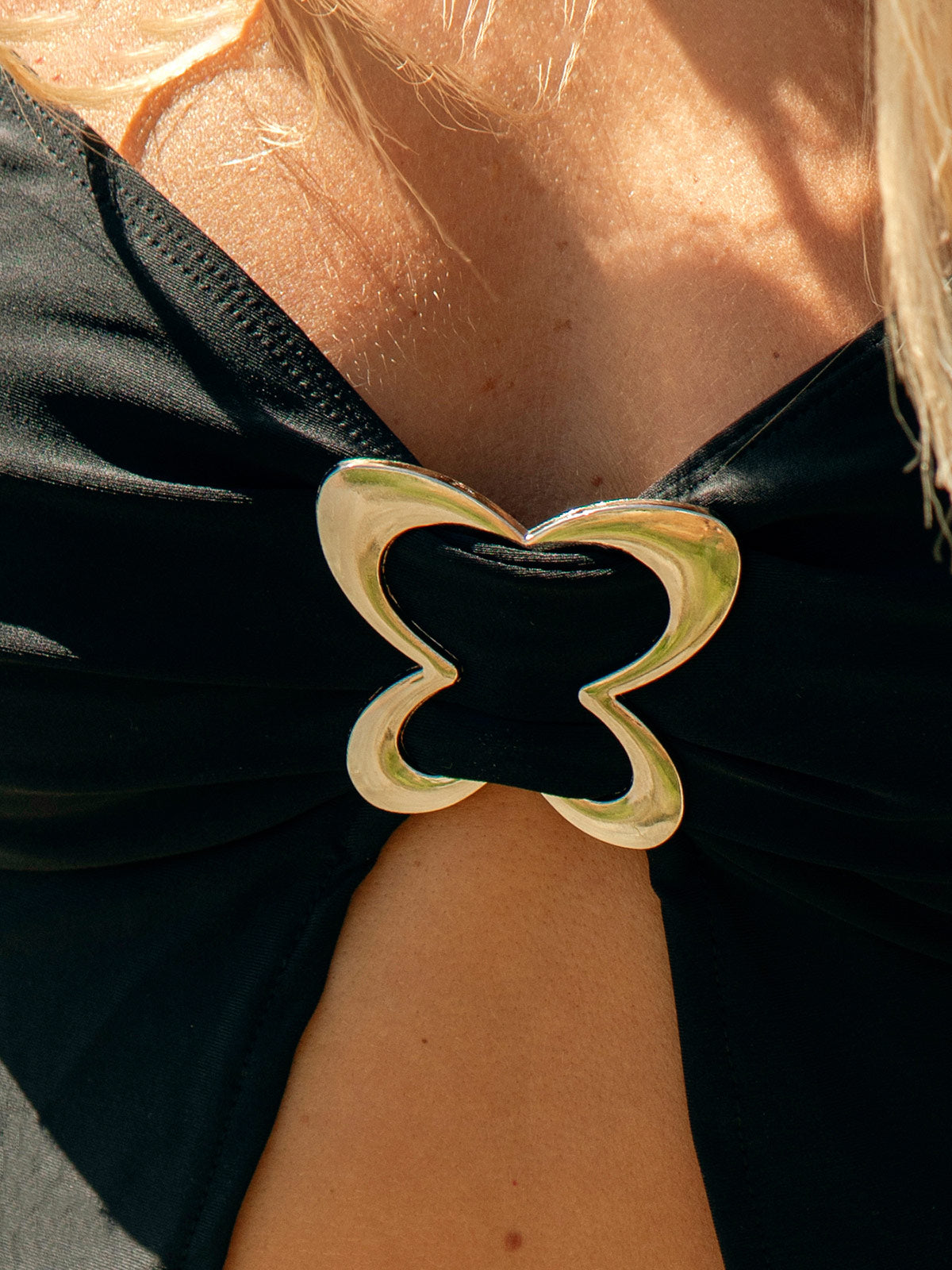 Women'S Nylon Knitted Butterfly Embellished Tankini Swimsuit Tankinis - SAMIOLSWIM