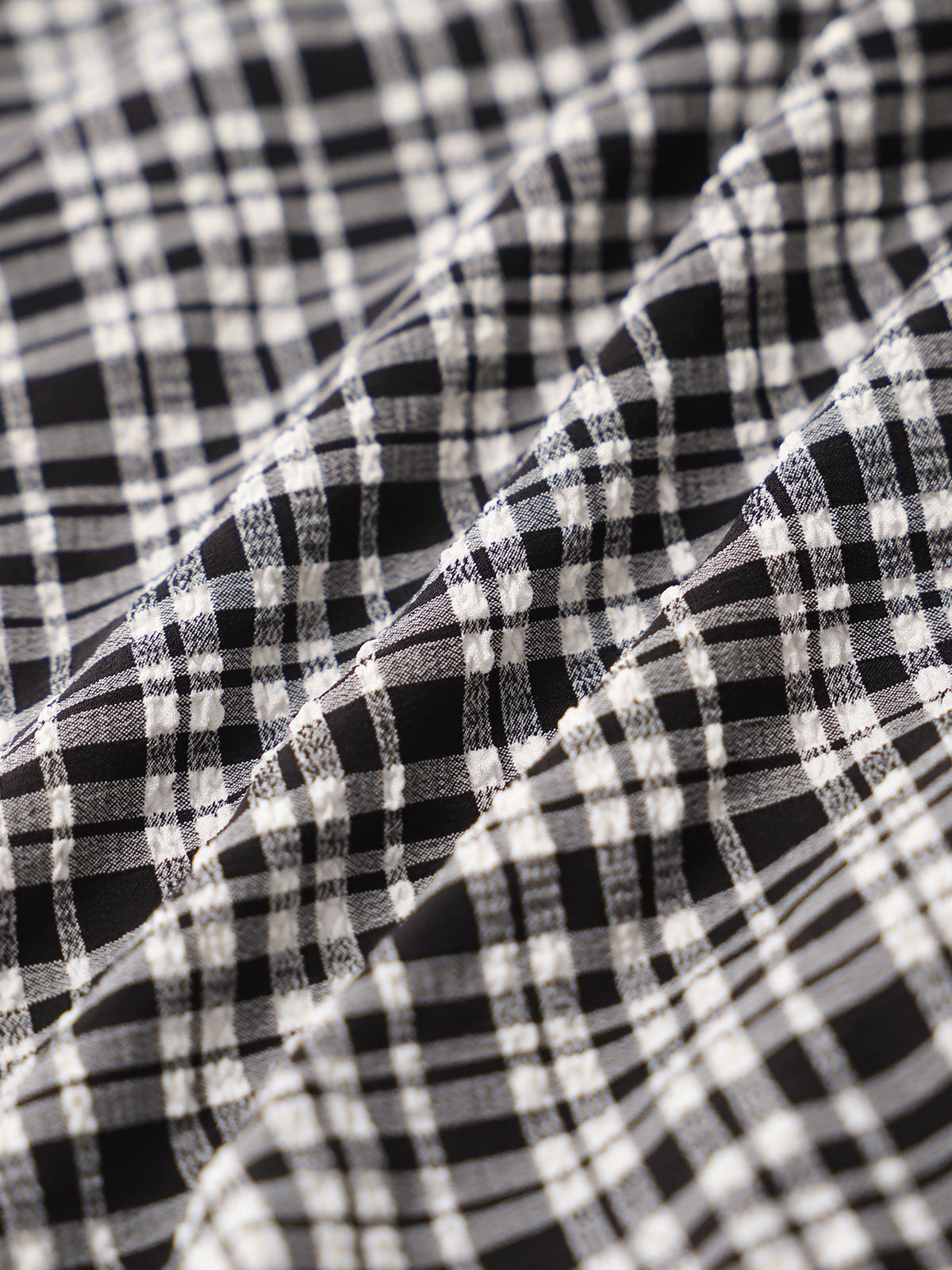 Women'S Nylon Knitted Deep V Plaid Tankini Swimsuit Tankinis - SAMIOLSWIM