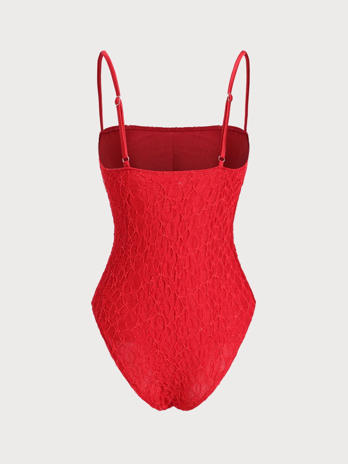 Women'S Nylon Knitted Lace Ruched One-Piece Swimsuit One-Pieces - SAMIOLSWIM