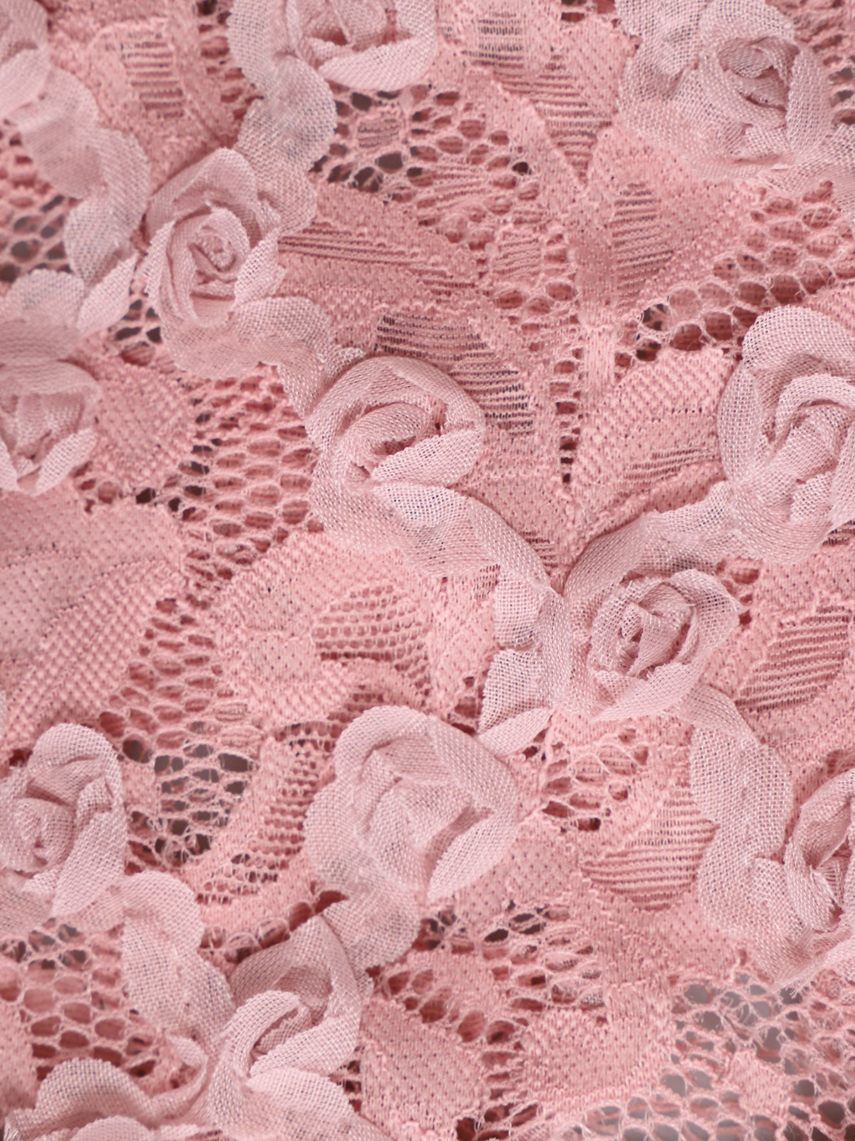 Women'S Nylon Knitted Lace 3D Flower Retro Tankini Set Tankinis - SAMIOLSWIM