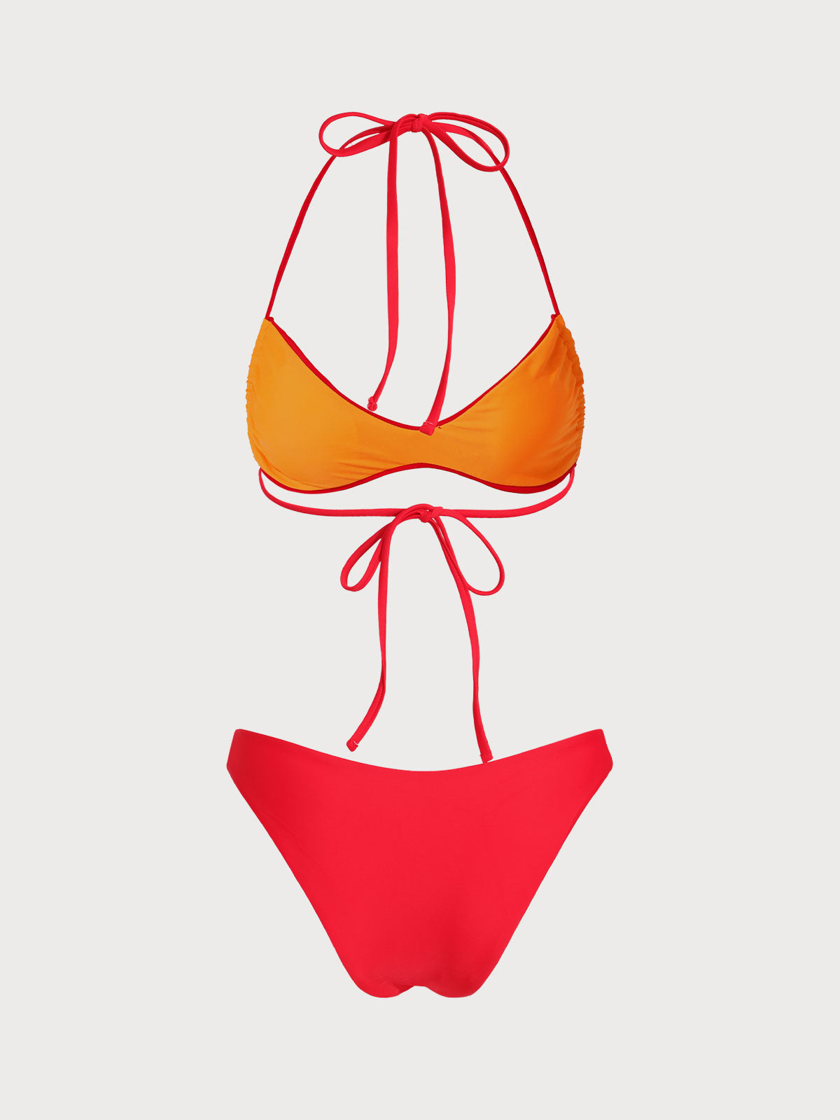 Women'S Nylon Knitted Reversible Bikini Set Bikinis - SAMIOLSWIM