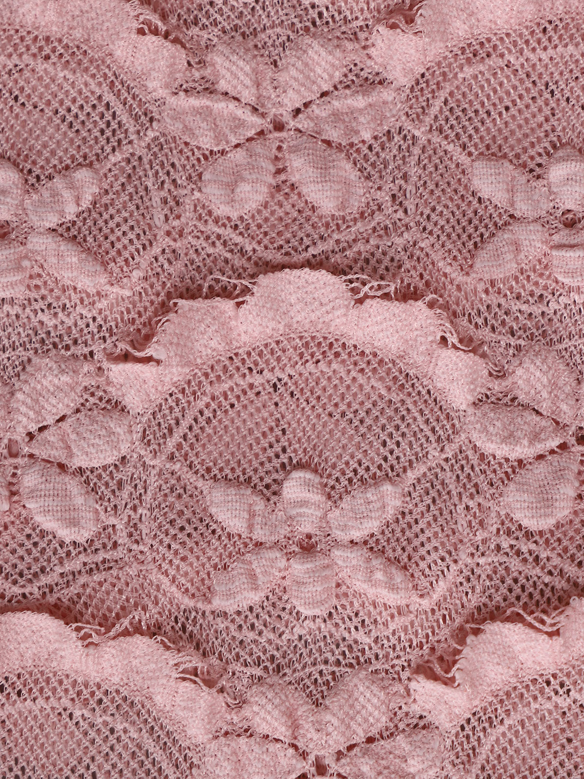 Women'S Nylon Knitted Ruched Hollow Mesh Flower Tankini Swimsuit Tankinis - SAMIOLSWIM