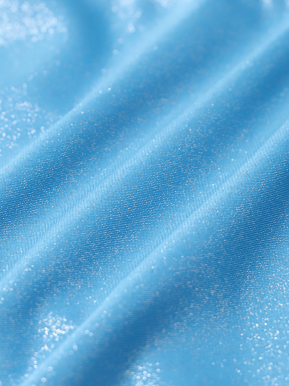 Women'S Nylon Knitted V-Shaped Pleated Bikini Set Bikinis - SAMIOLSWIM