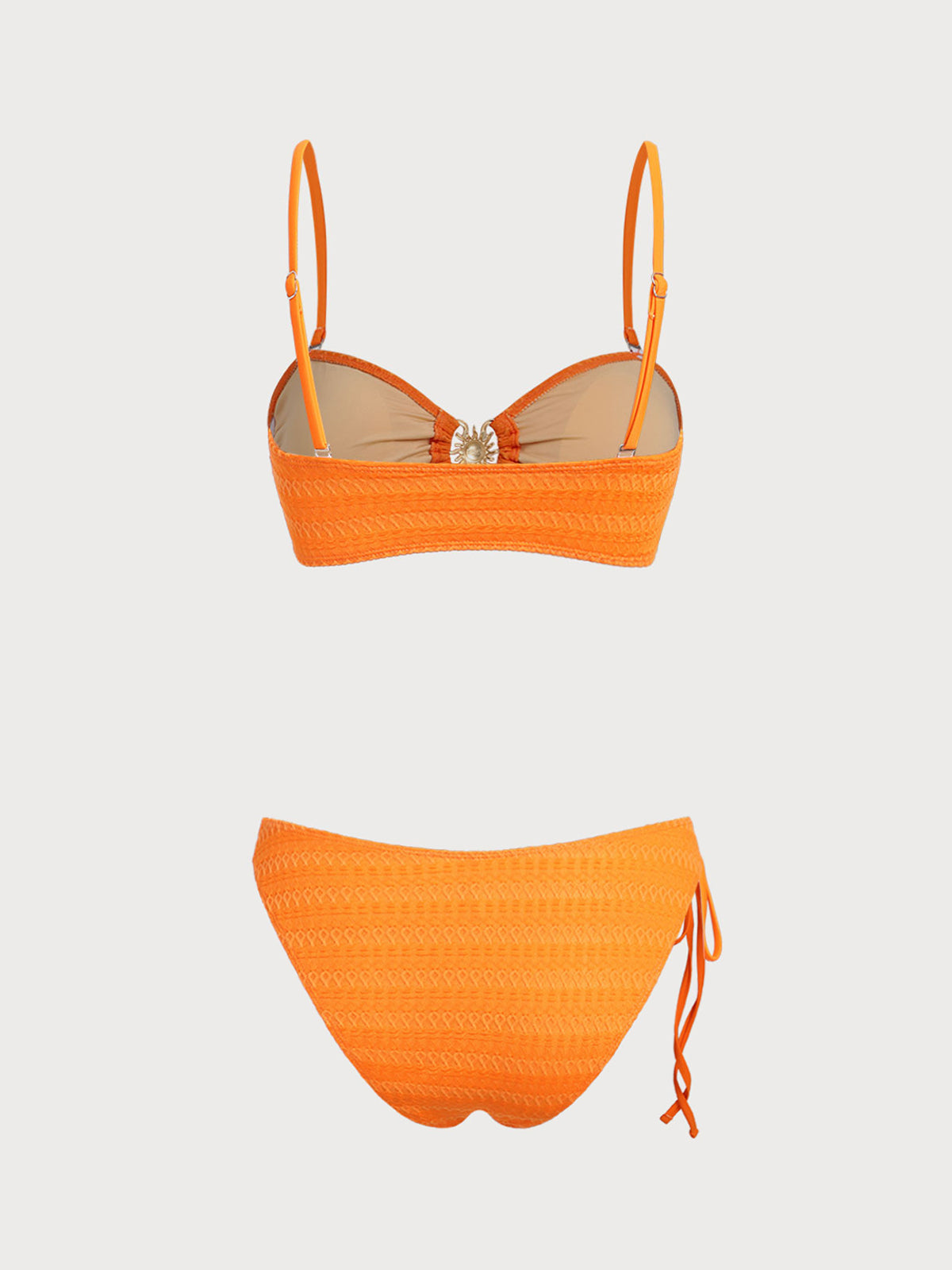 Women'S Polyester Knit Bandeau Bikini Set Bikinis - SAMIOLSWIM