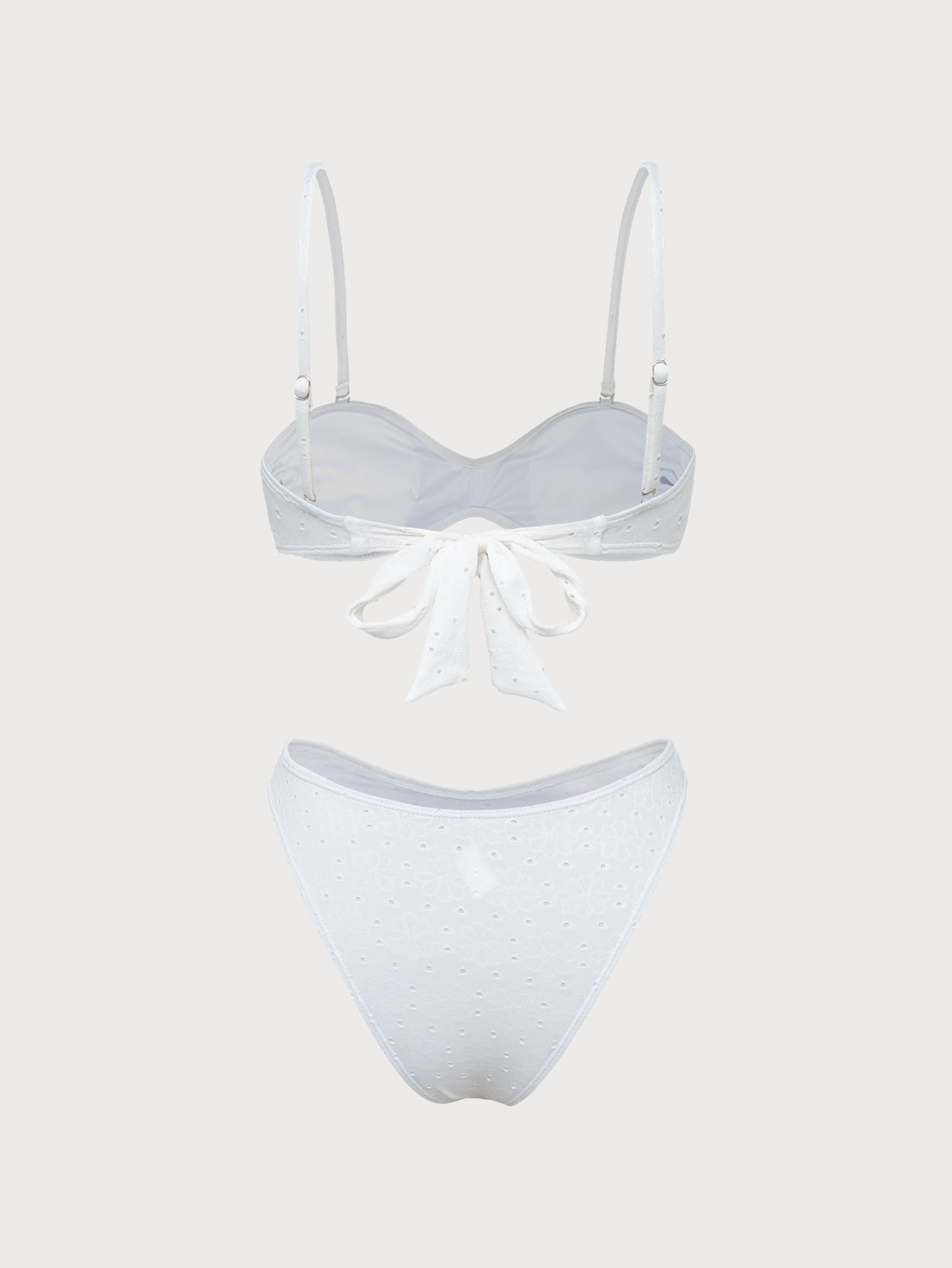 Women'S Polyester Knit Contrast Floral Bikini Set Bikinis - SAMIOLSWIM