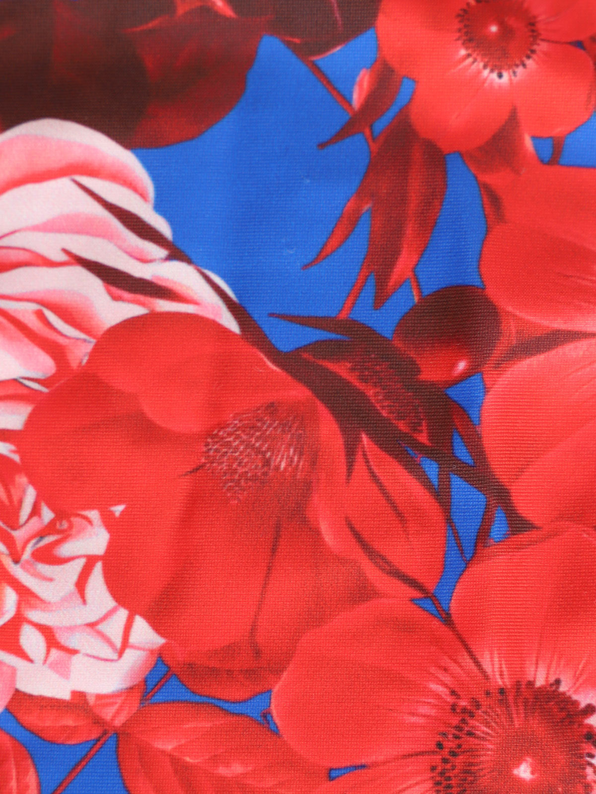 Women'S Polyester Knit Contrast Floral Print Bikini Set Bikinis - SAMIOLSWIM