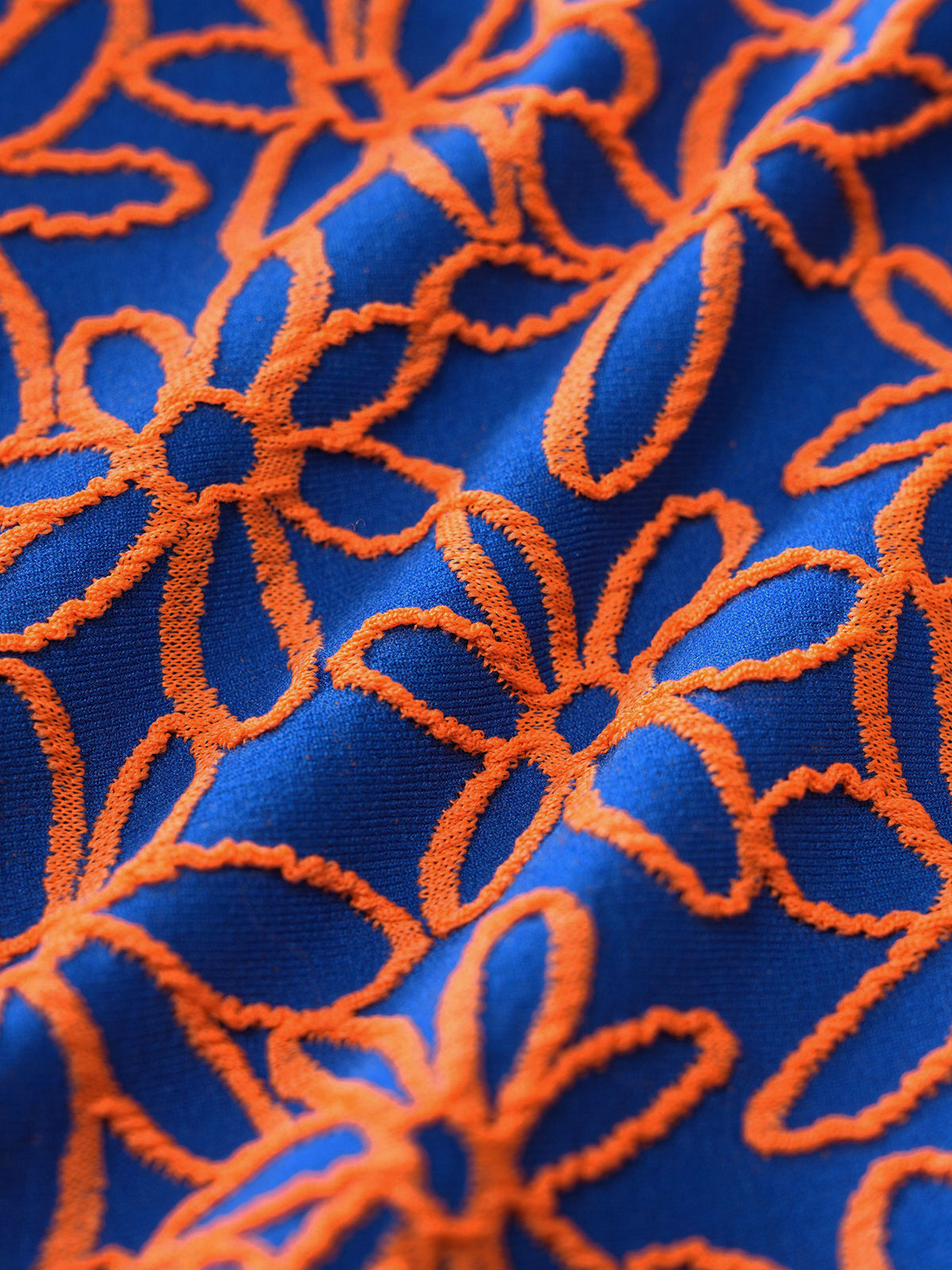 Women'S Polyester Knit Contrast Floral Reversible Bikini Set Bikinis - SAMIOLSWIM