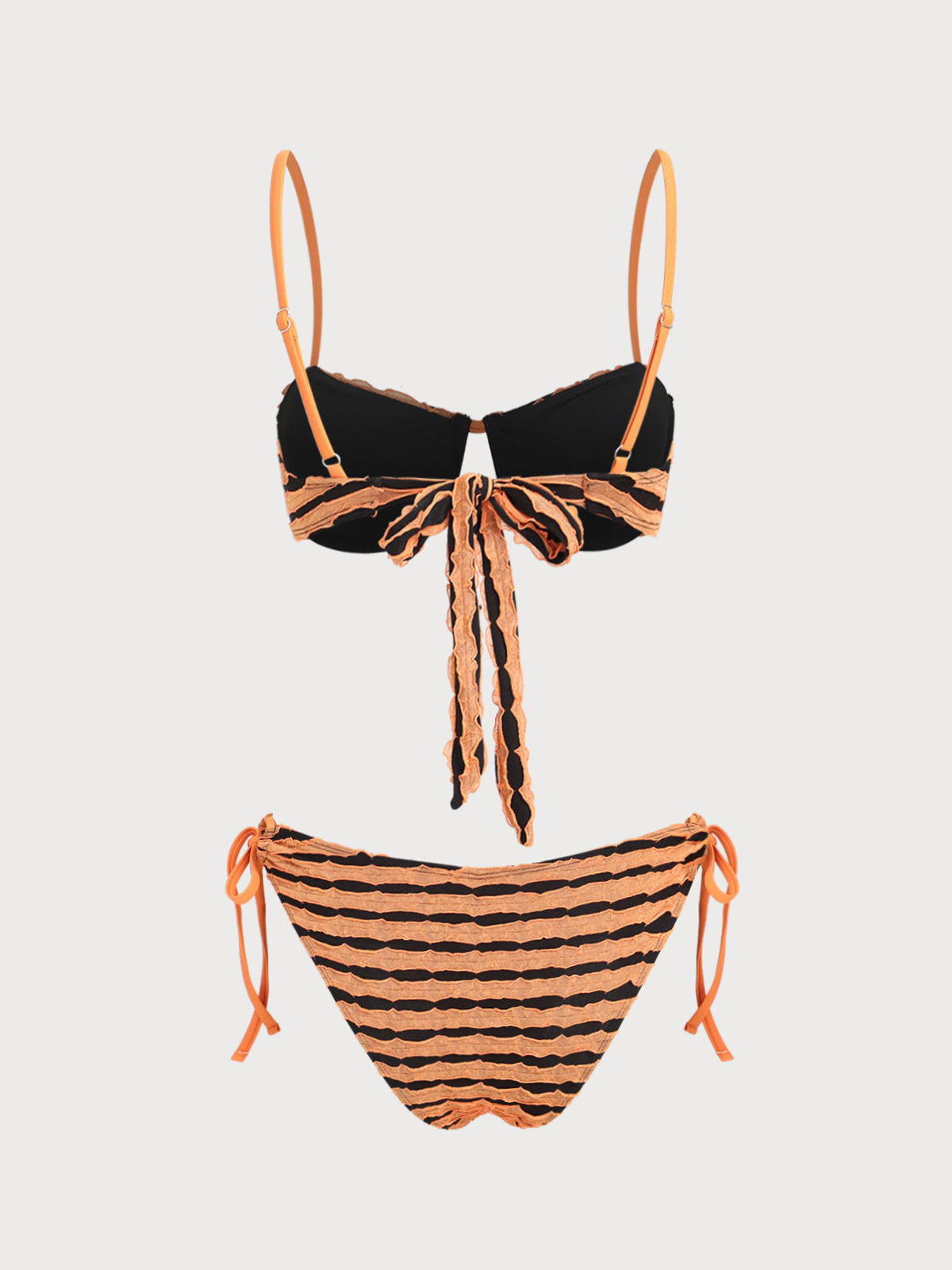 Women'S Polyester Knit Contrast Underwire Bikini Set Bikinis - SAMIOLSWIM