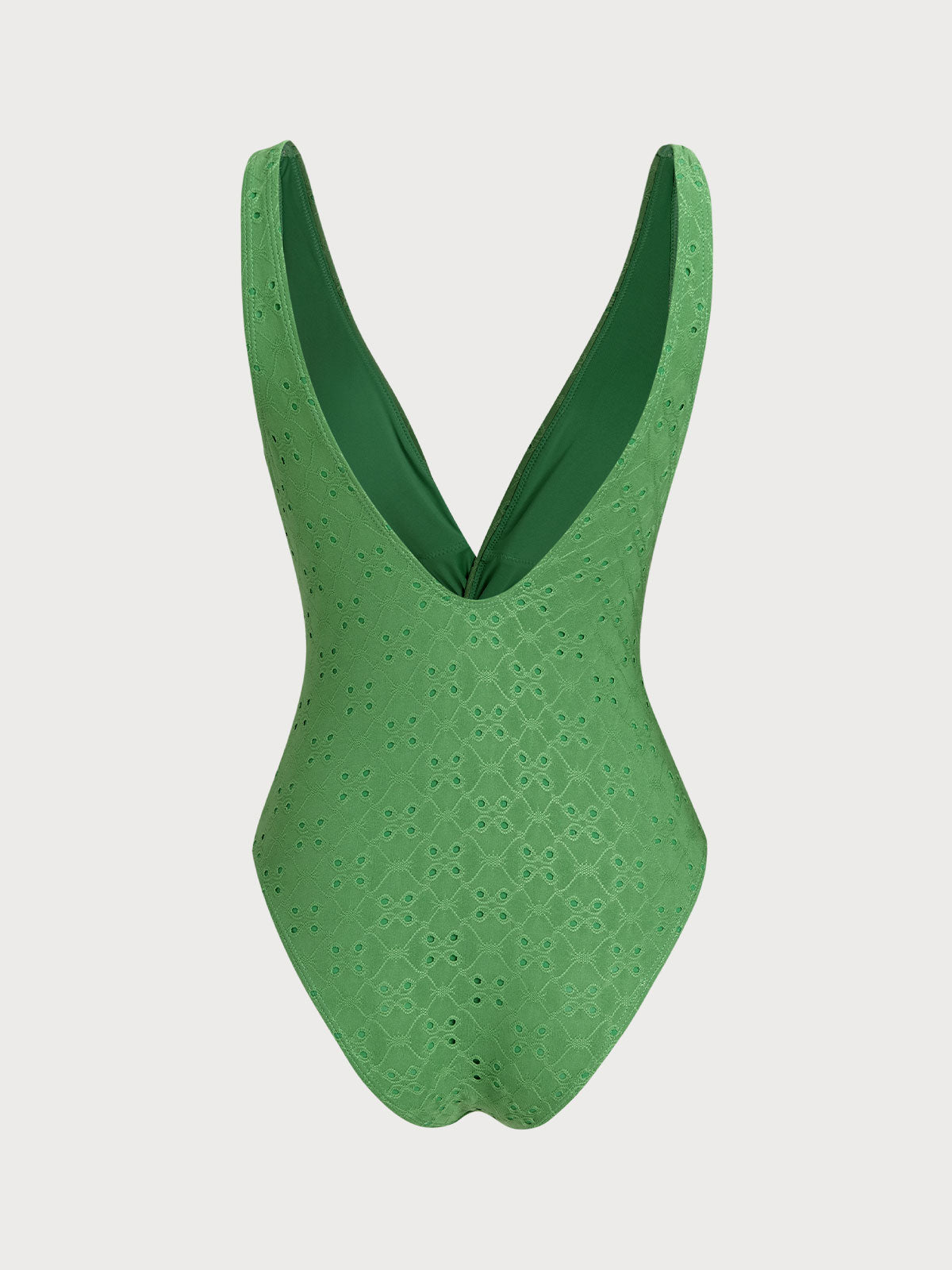 Women'S Polyester Knit Deep V Twist One-Piece Swimsuit One-Pieces - SAMIOLSWIM