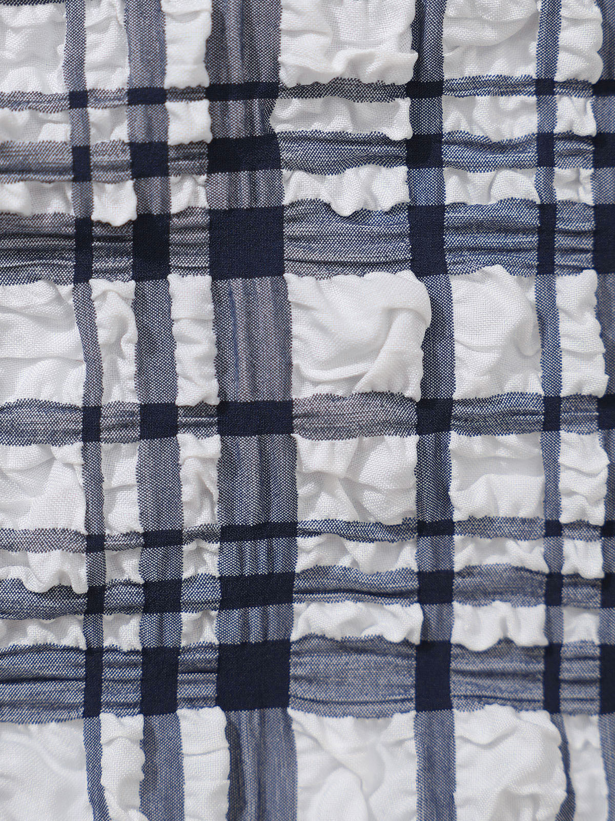 Women'S Polyester Knit Plaid Ruched Tankini Swimsuit Tankinis - SAMIOLSWIM