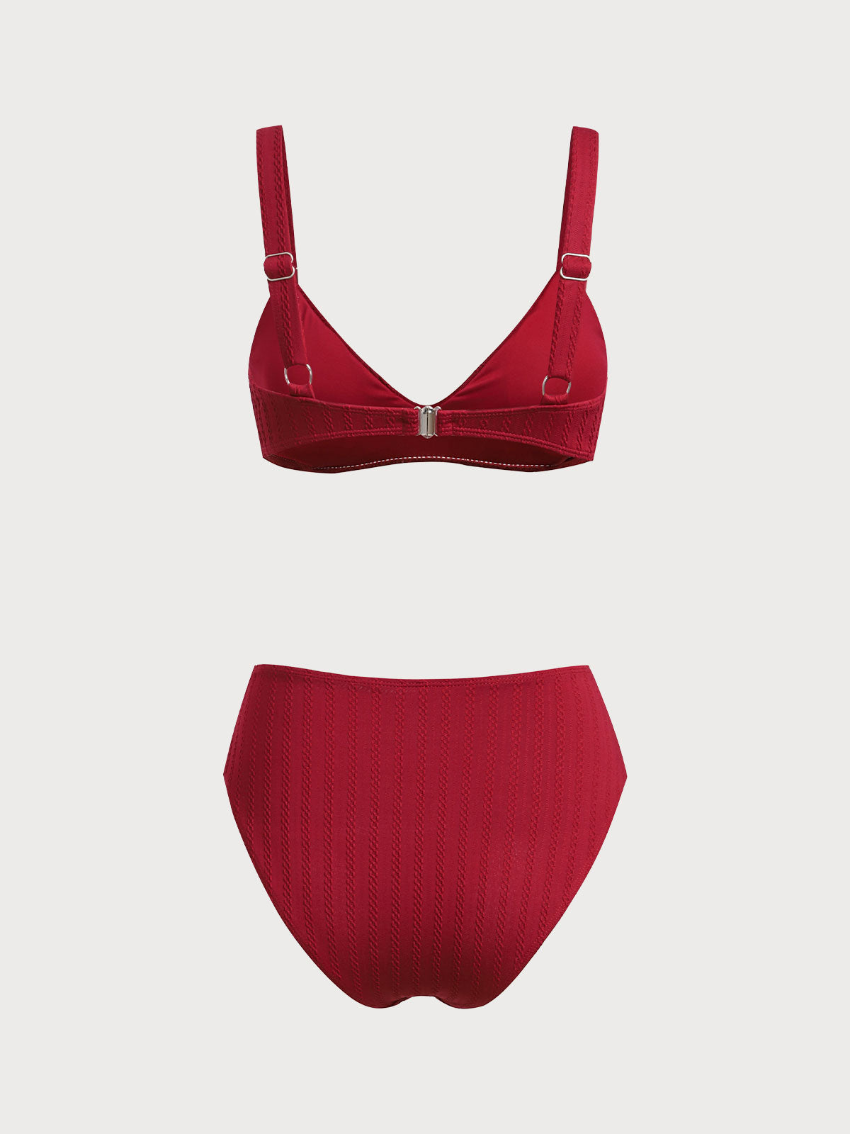 Women'S Polyester Knit Ring Bikini Set Bikinis - SAMIOLSWIM