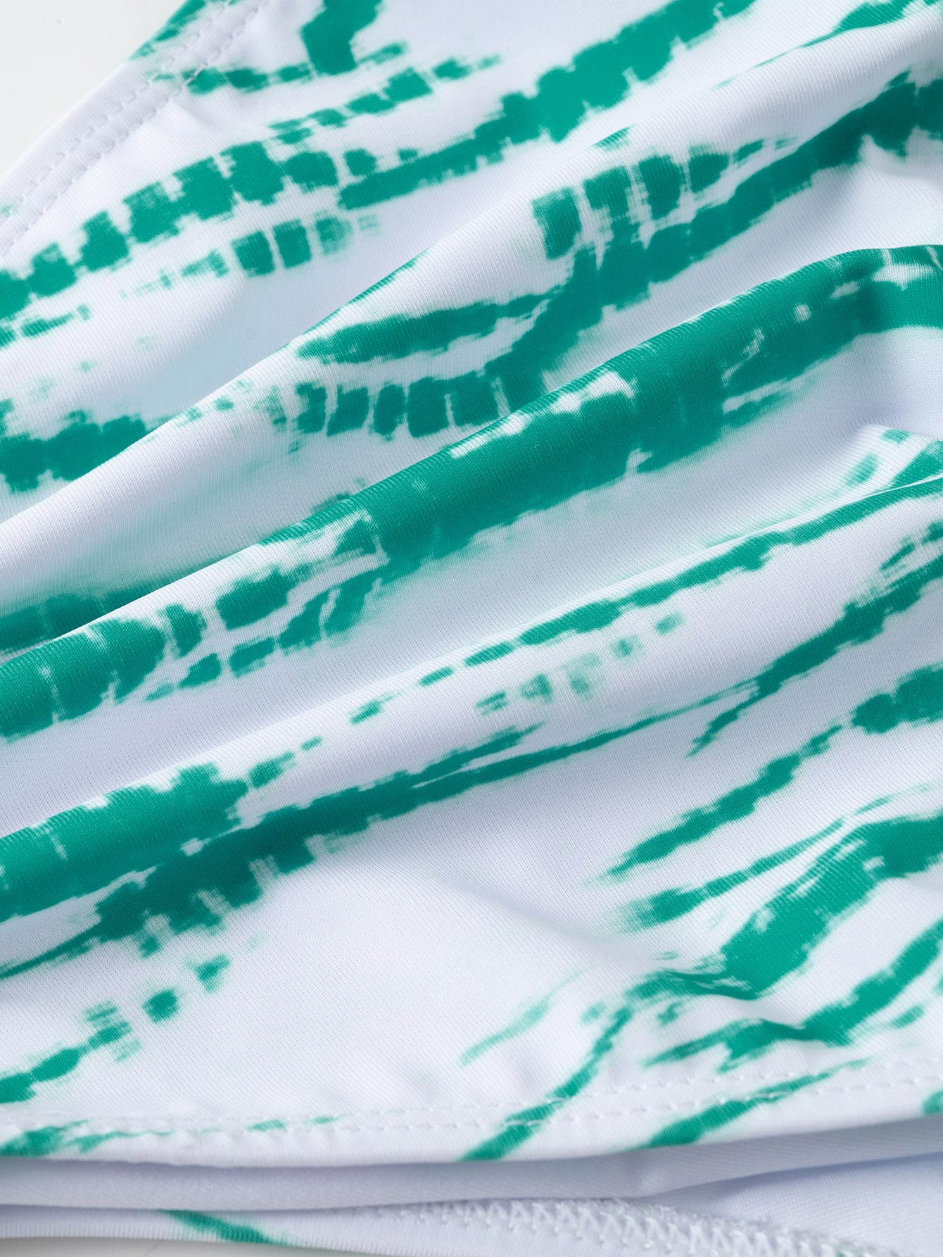 Women'S Polyester Knit Ruffle Bikini Set Bikinis - SAMIOLSWIM