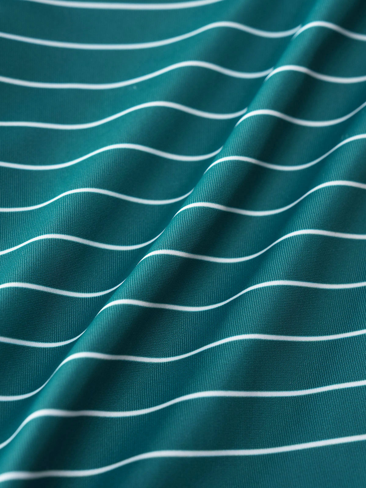 Women'S Polyester Knit Striped Printed Shorts Bikini Set Bikinis - SAMIOLSWIM