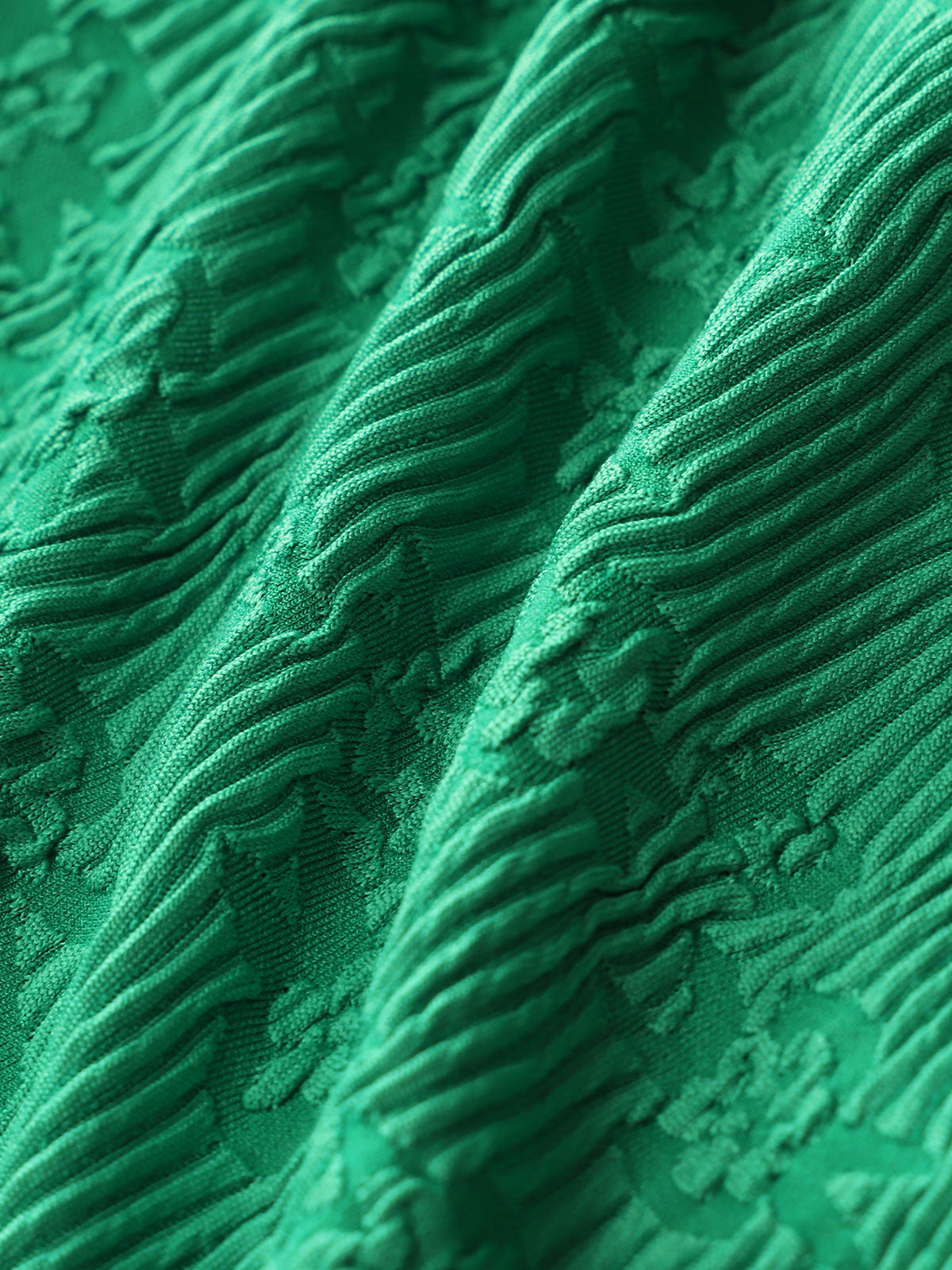 Women'S Polyester Knit Tie Front Jacquard Tankini Set Tankinis - SAMIOLSWIM