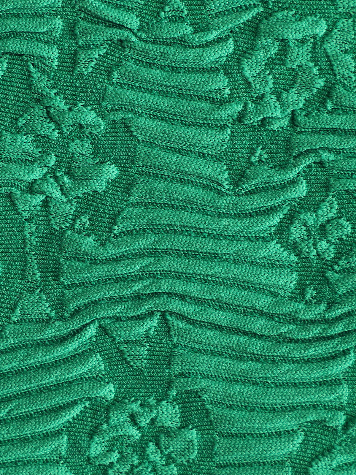 Women'S Polyester Knit Tie Front Jacquard Tankini Set Tankinis - SAMIOLSWIM