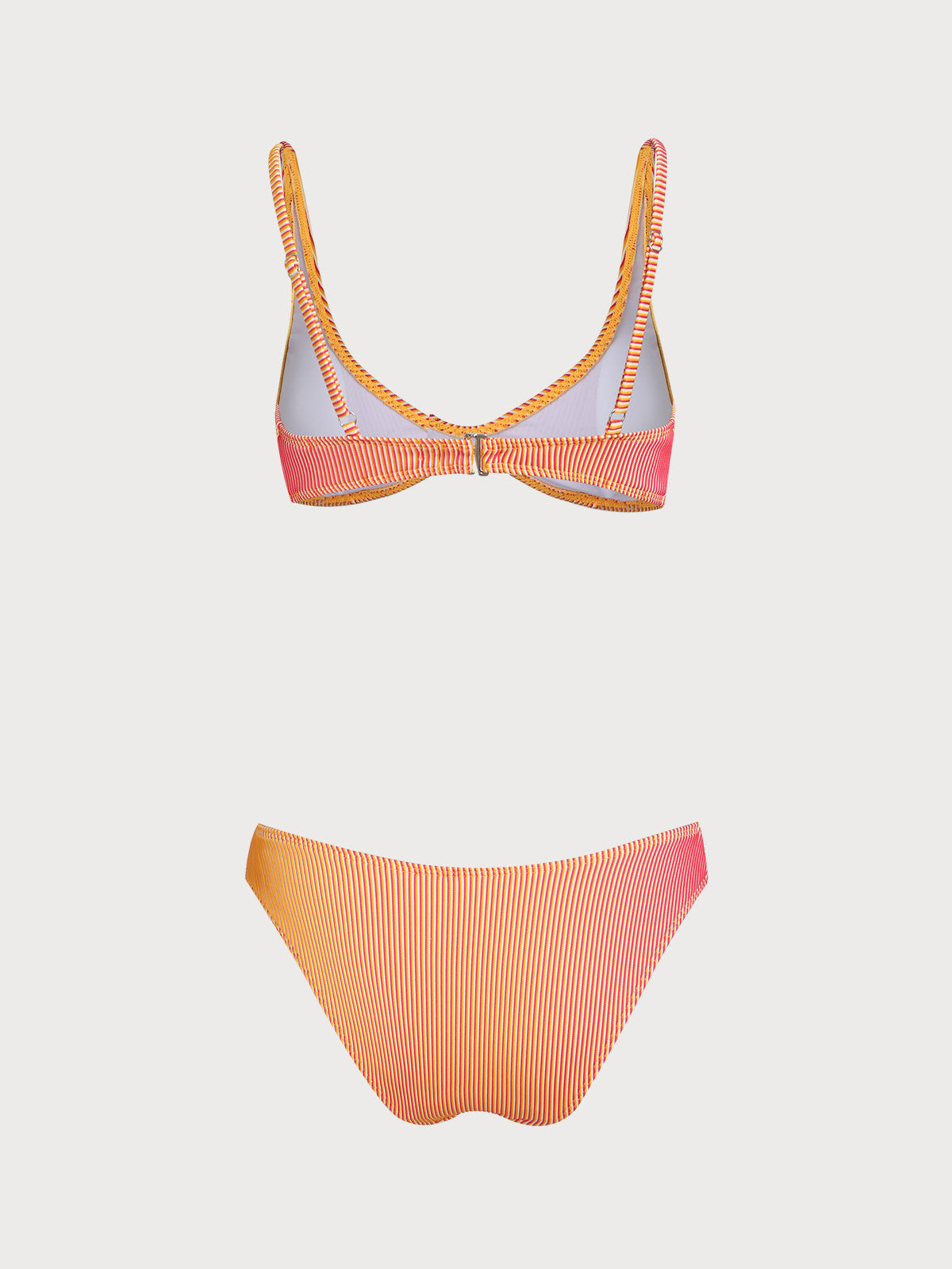 Women'S Polyester Knit Two-Color Gradient Bikini Set Bikinis - SAMIOLSWIM