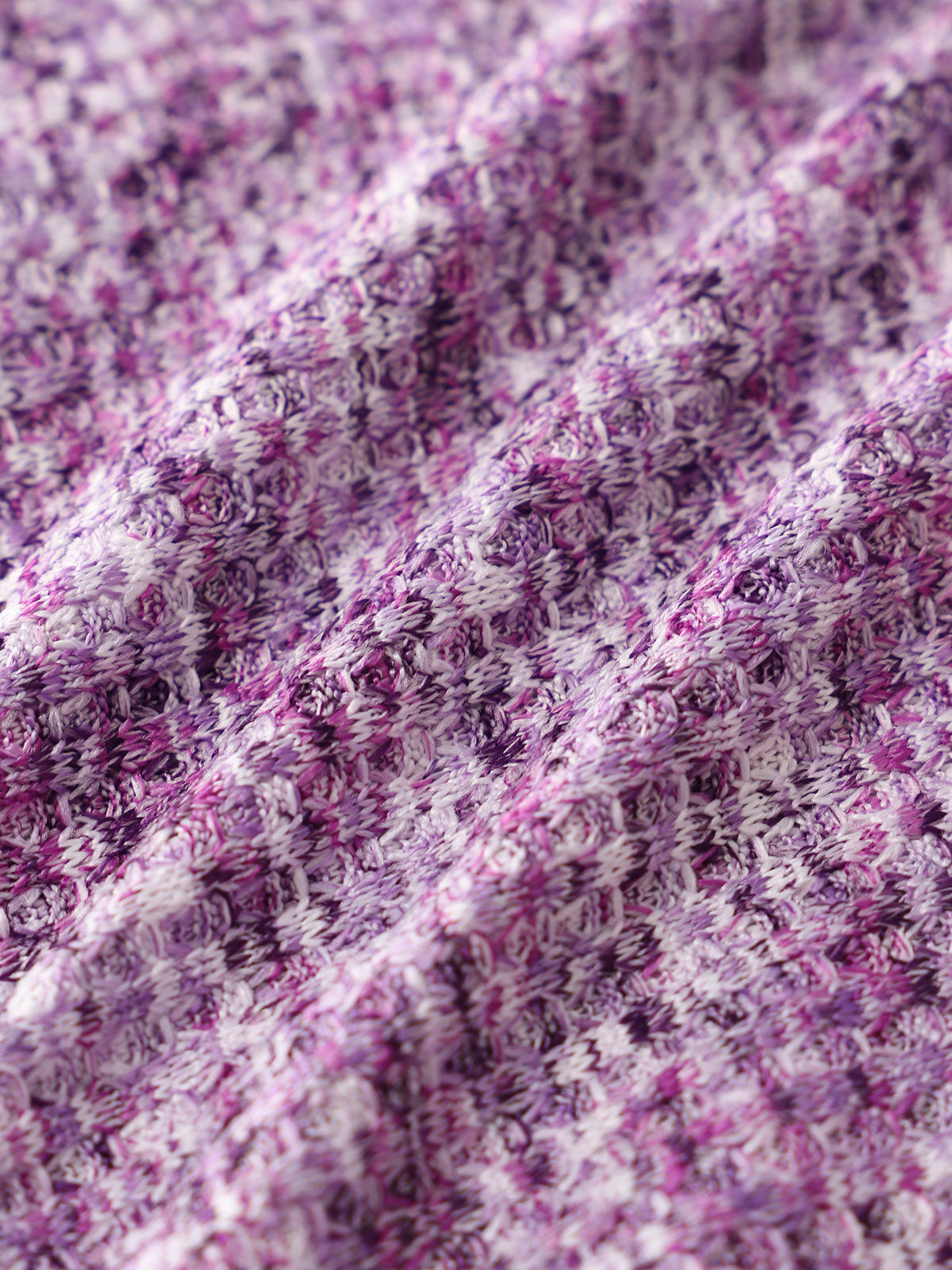 Women'S Polyester Knit Two-Tone Crochet Bikini Set Bikinis - SAMIOLSWIM