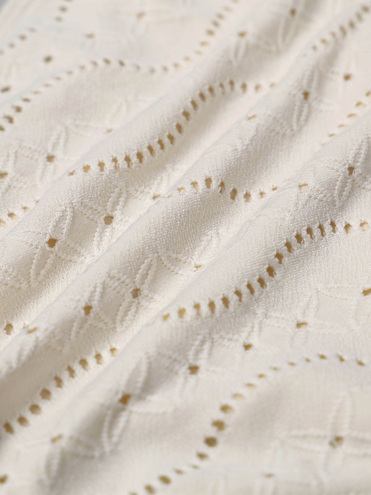 Women'S Polyester Knitted Cutout Lace-Up Tankini Swimsuit Tankinis - SAMIOLSWIM