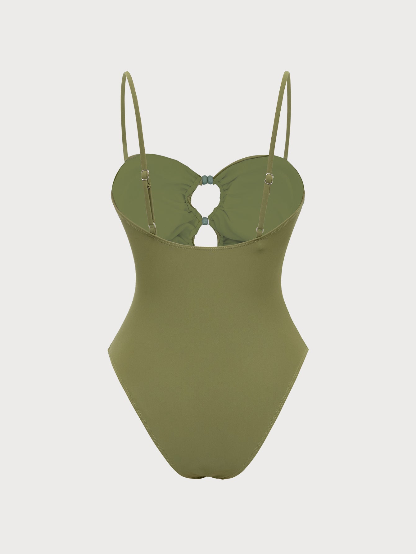 Women'S Polyester Knitted Cutout One-Piece Swimsuit One-Pieces - SAMIOLSWIM