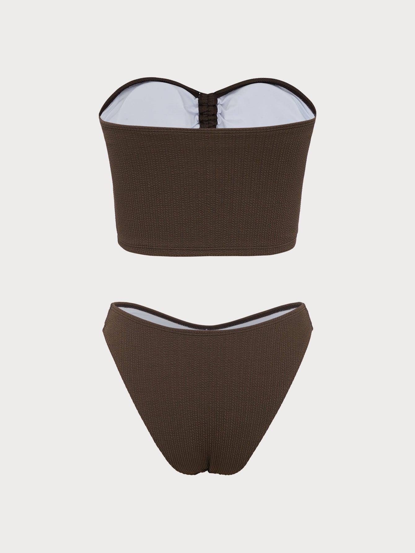 Women'S Polyester Knitted Decorative Rope Tankini Swimsuit Tankinis - SAMIOLSWIM