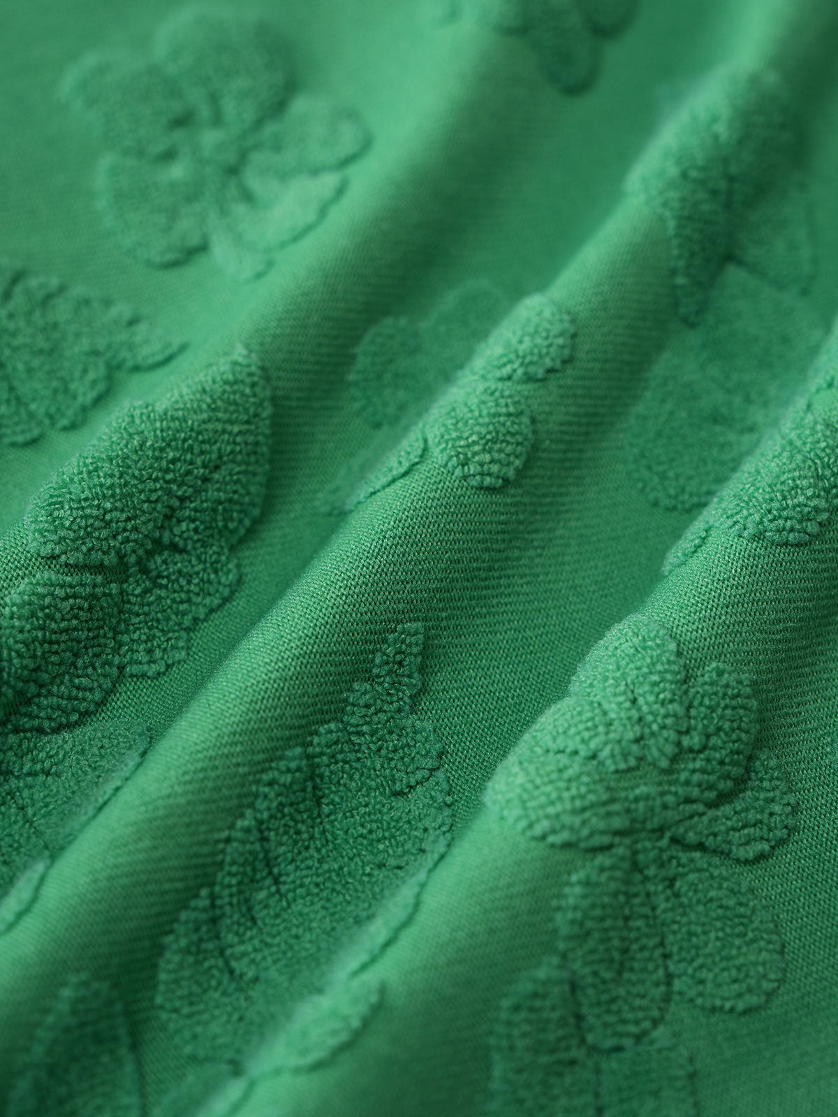 Women'S Polyester Knitted Floral Fabric Short-Sleeved Shirt Cover-ups - SAMIOLSWIM