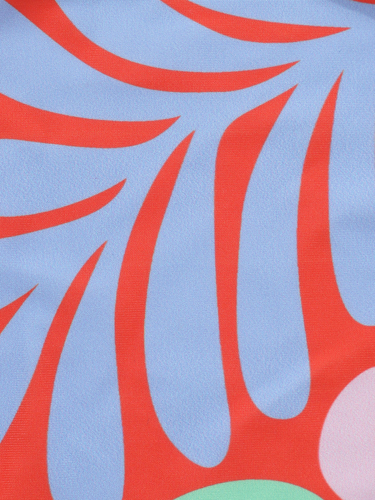 Women'S Polyester Knitted Geometric Print Cutout Bikini Set Bikinis - SAMIOLSWIM