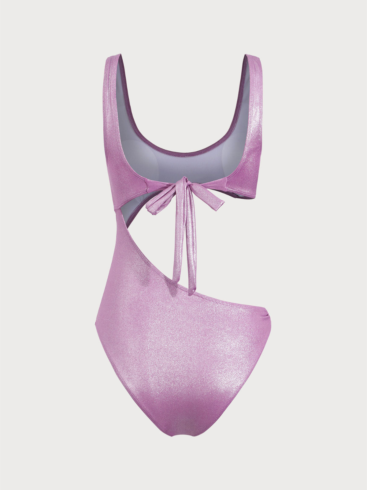 Women'S Polyester Knitted Glitter Irregular Ring Bikini Set Bikinis - SAMIOLSWIM