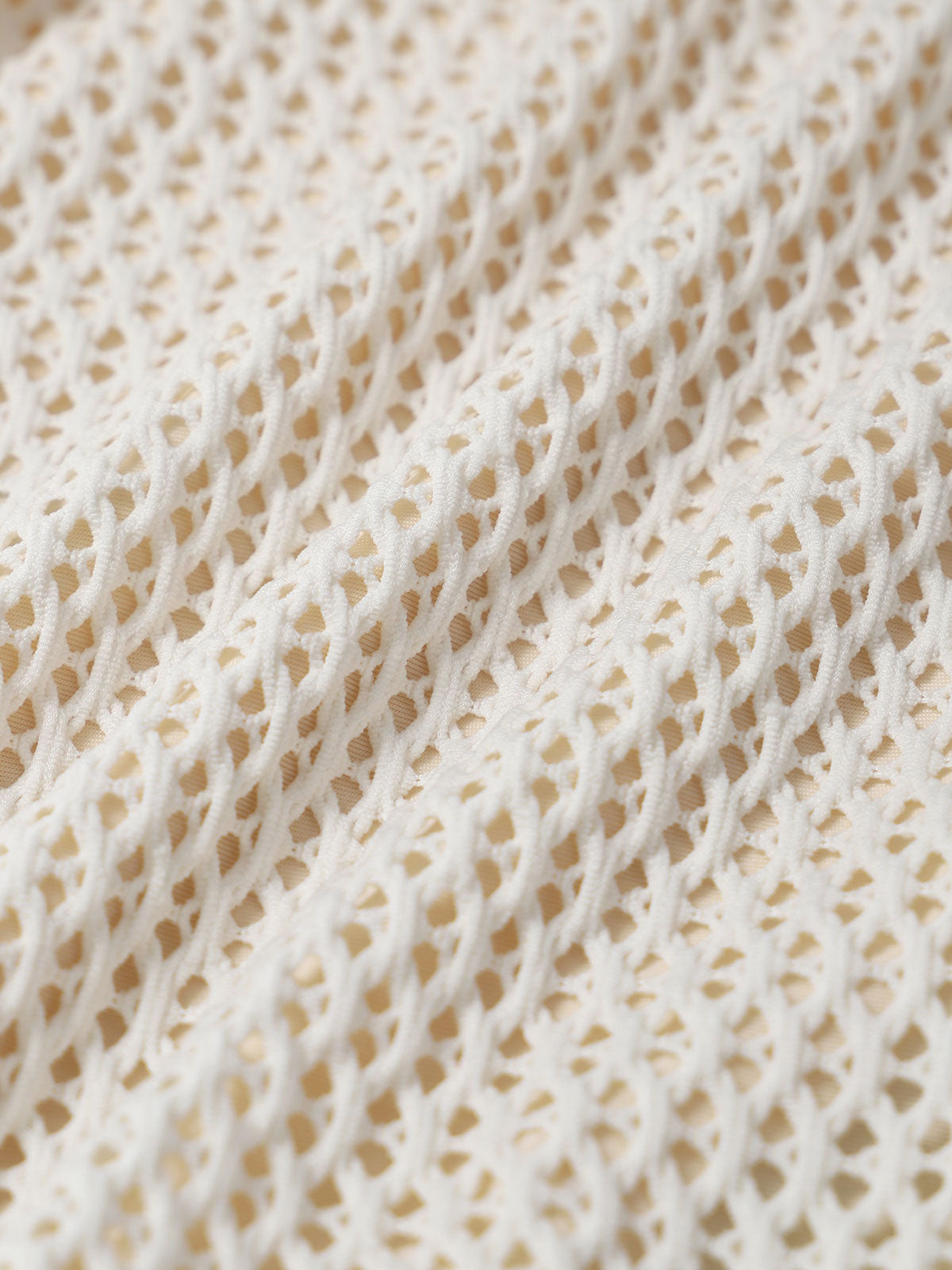 Women'S Polyester Knitted Mesh Ruched Bikini Set Bikinis - SAMIOLSWIM