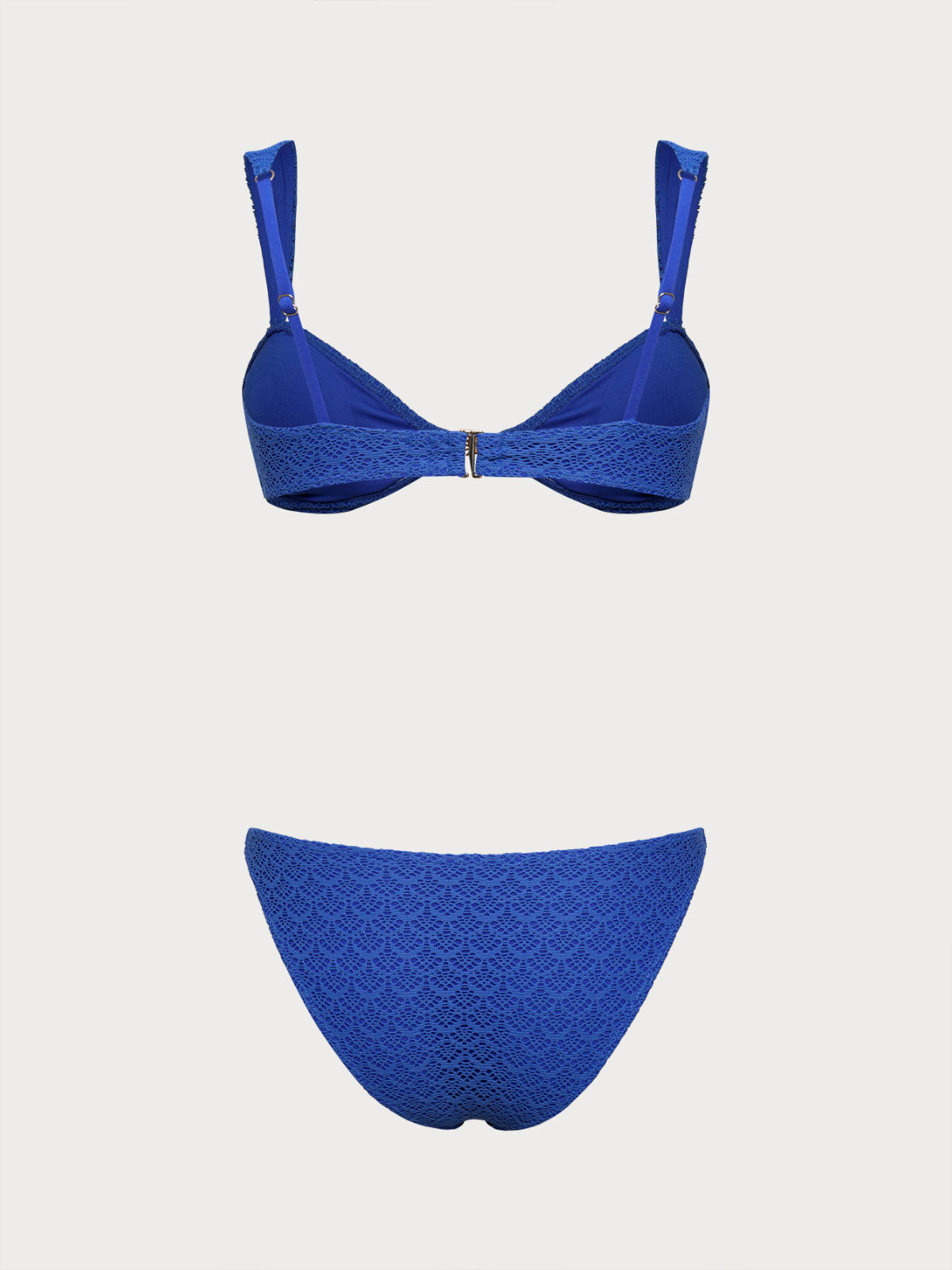 Women'S Polyester Knitted Metallic Mesh Bikini Set Bikinis - SAMIOLSWIM