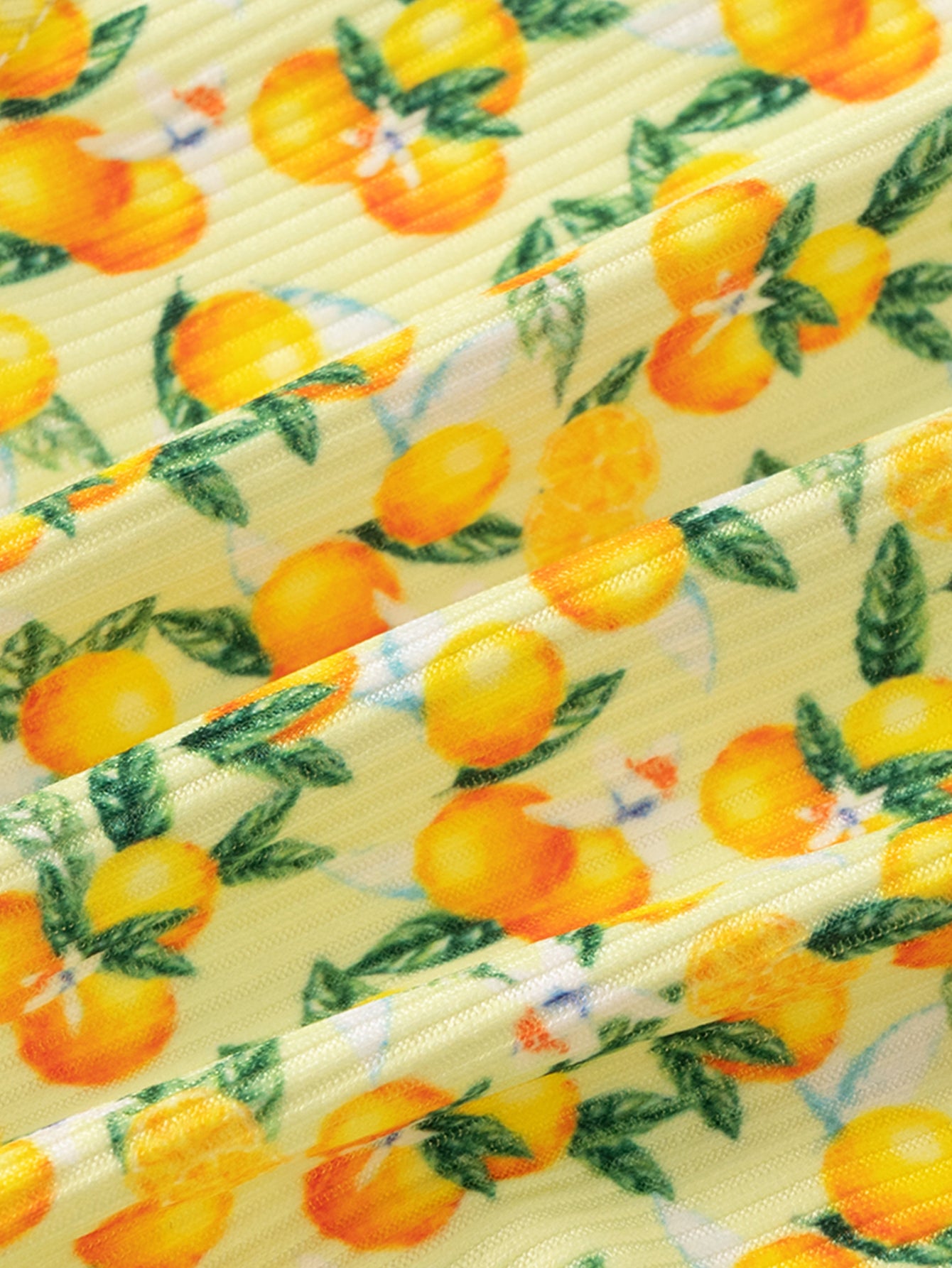 Women'S Polyester Knitted Pit Print Bikini Set Bikinis - SAMIOLSWIM