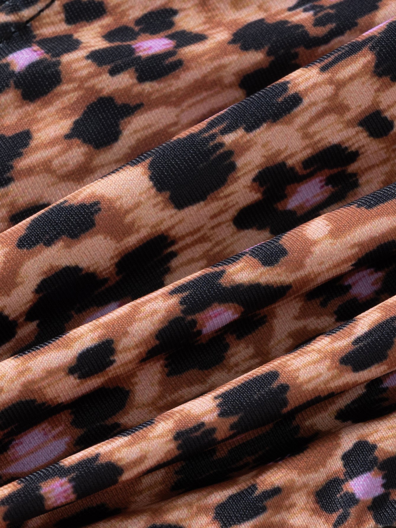 Women'S Polyester Knitted Printed Beaded Bikini Set Bikinis - SAMIOLSWIM