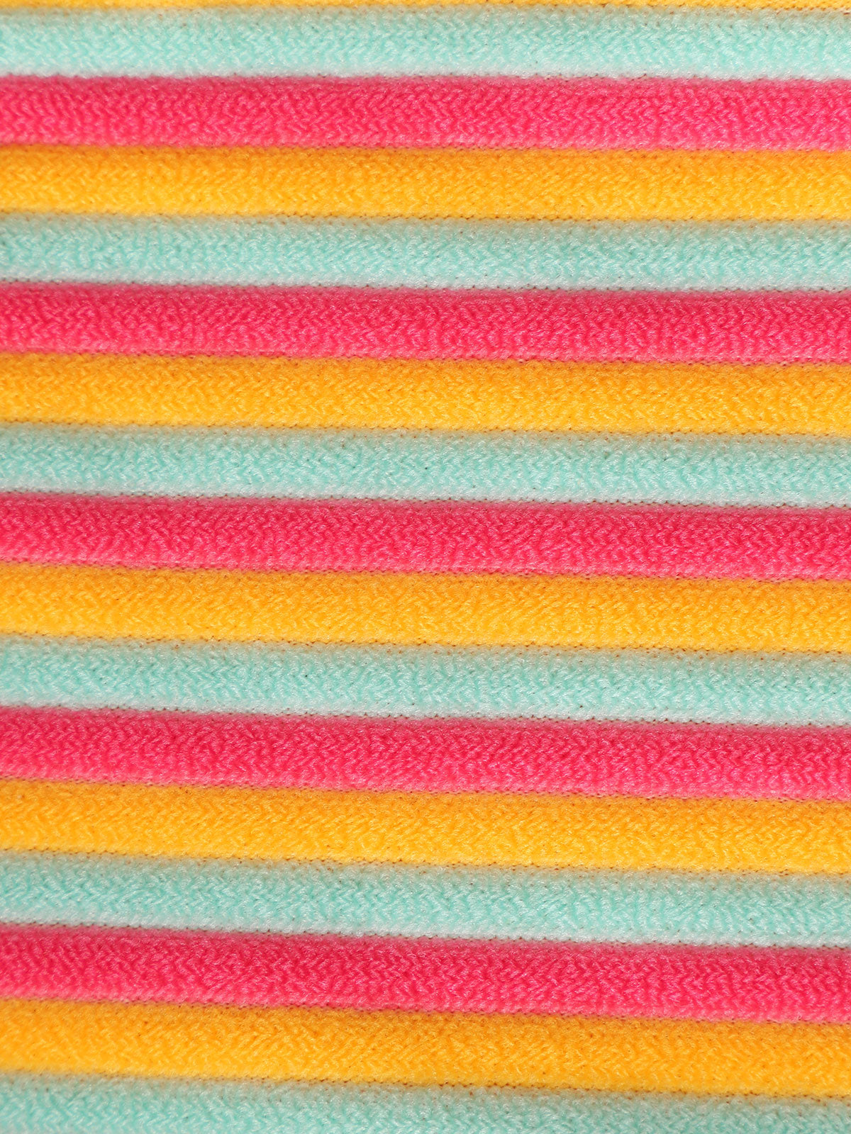 Women'S Polyester Knitted Rainbow Stripe Terry Tankini Set Tankinis - SAMIOLSWIM