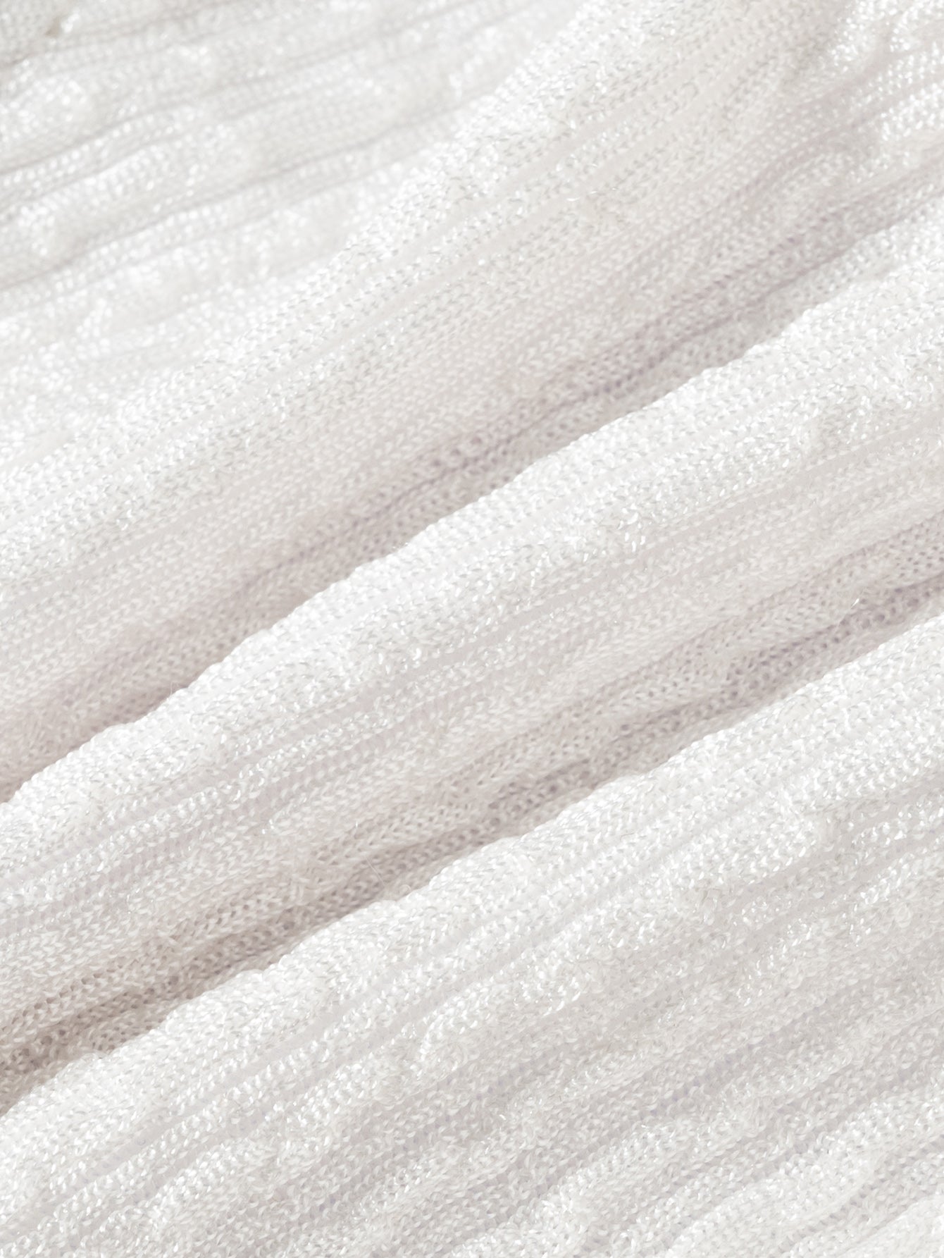 Women'S Polyester Knitted Shell Decorated Ring Bandeau Bikini Set Bikinis - SAMIOLSWIM