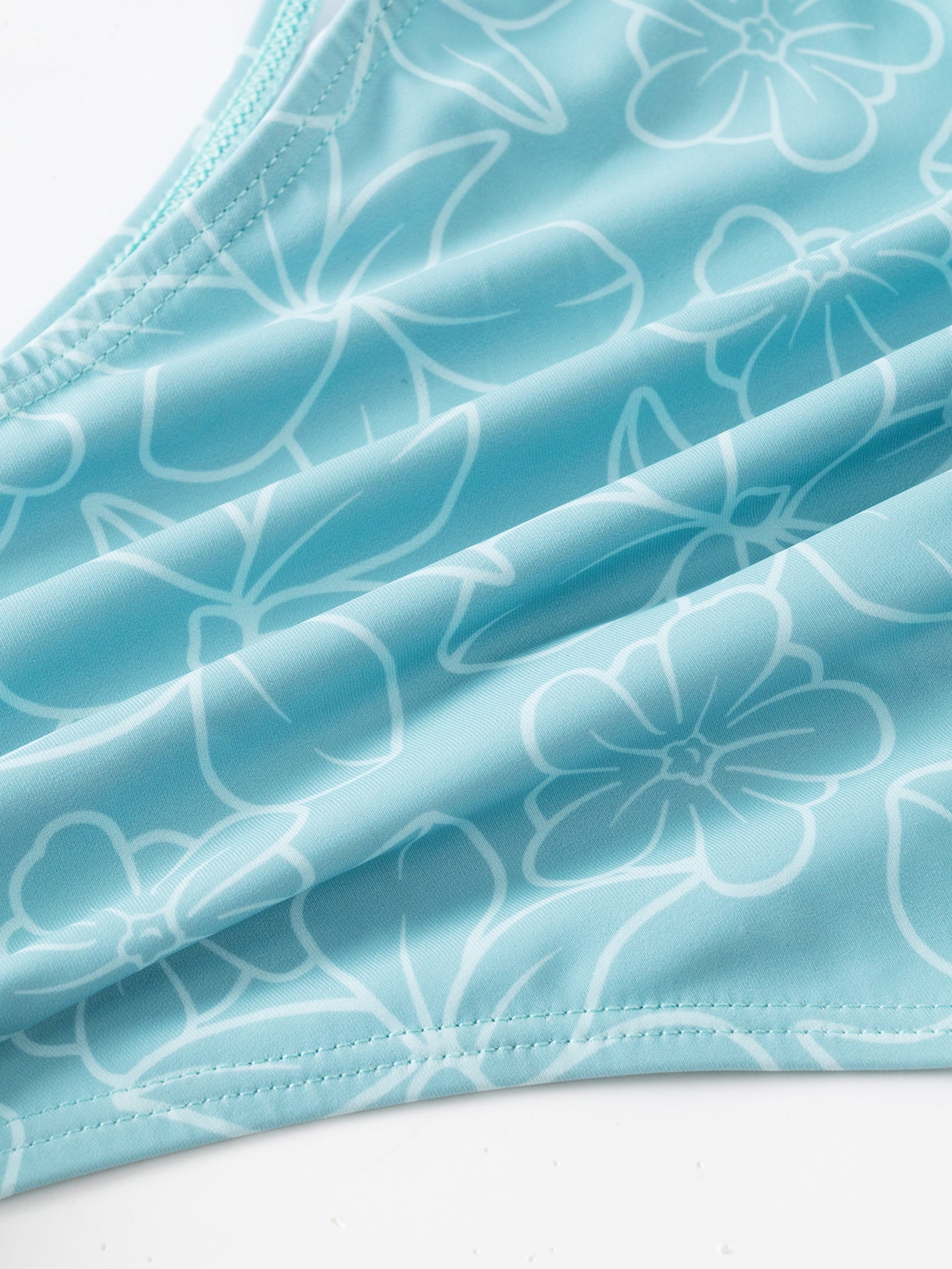 Women'S Polyester Knitted Wrinkled Cutout One-Piece Swimsuit One-Pieces - SAMIOLSWIM