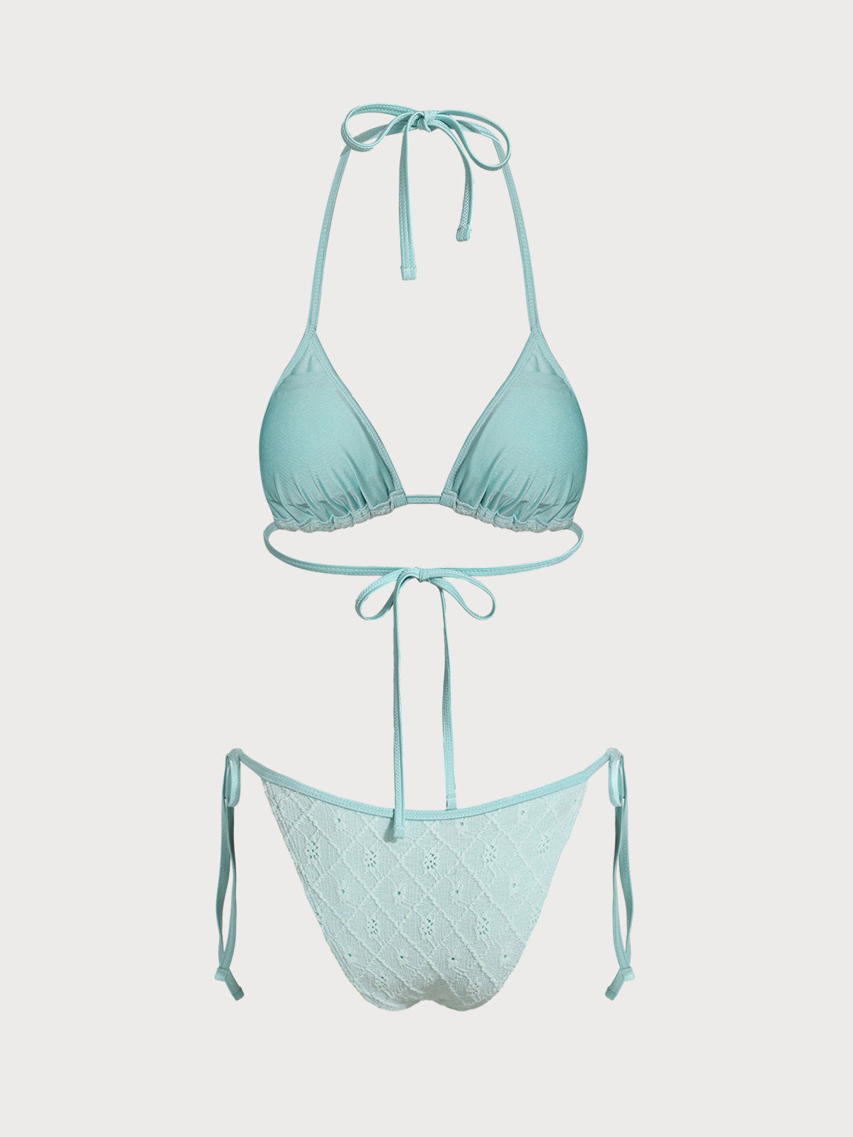 Women'S Polyester Woven Jacquard Bikini Set Bikinis - SAMIOLSWIM