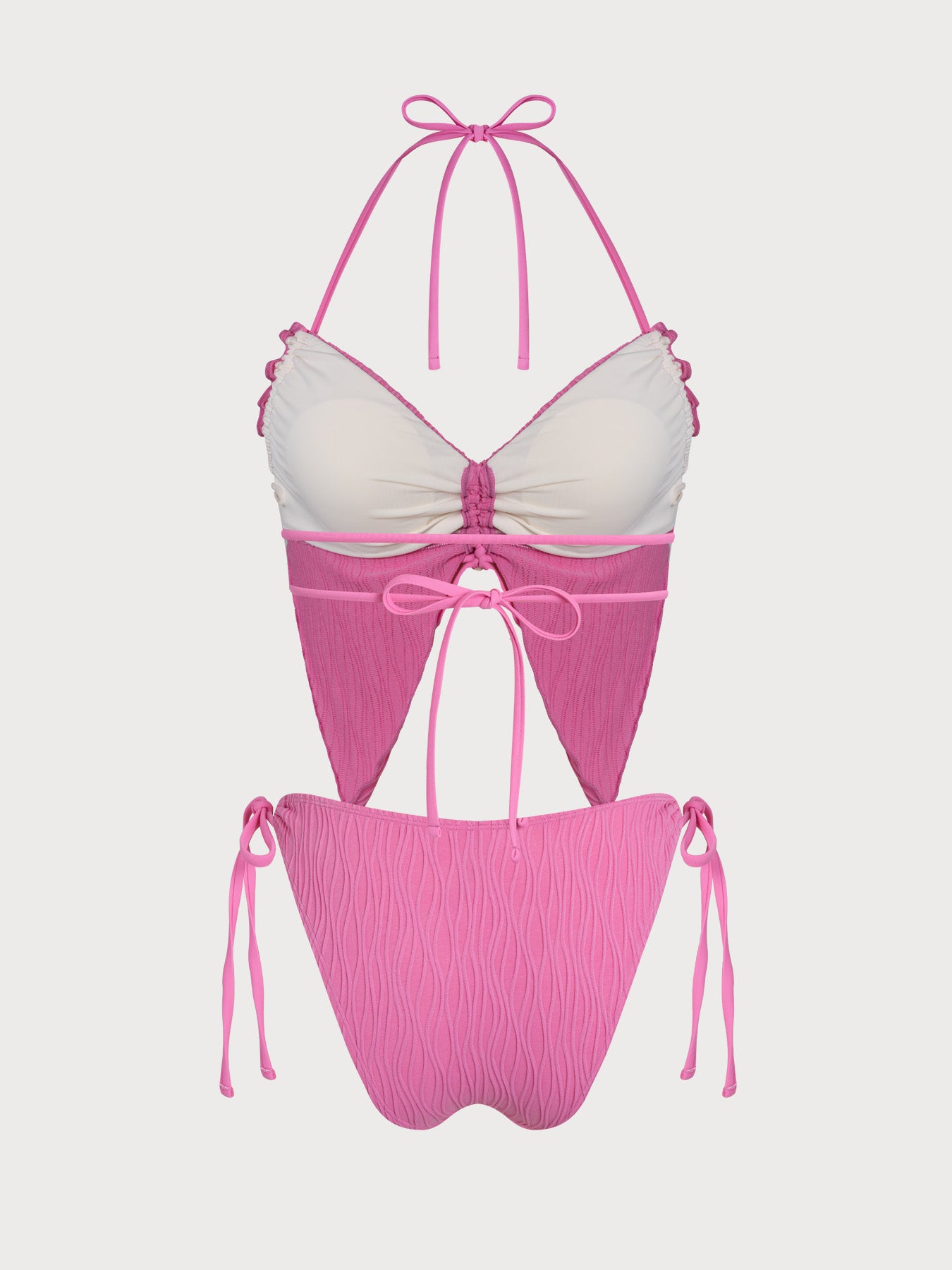 Women's Knitted Nylon Butterfly Tankini Set Tankinis - SAMIOLSWIM