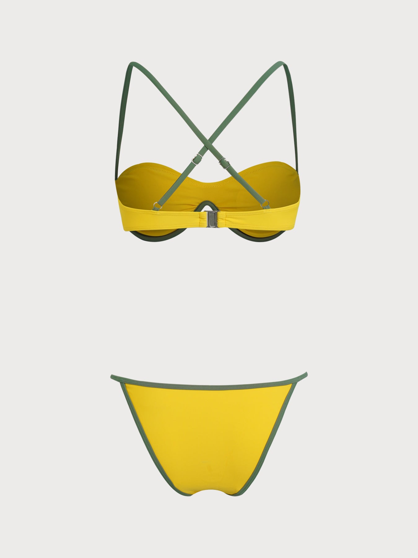 Women's Knitted Nylon Color Block Bikini Set Bikinis - SAMIOLSWIM