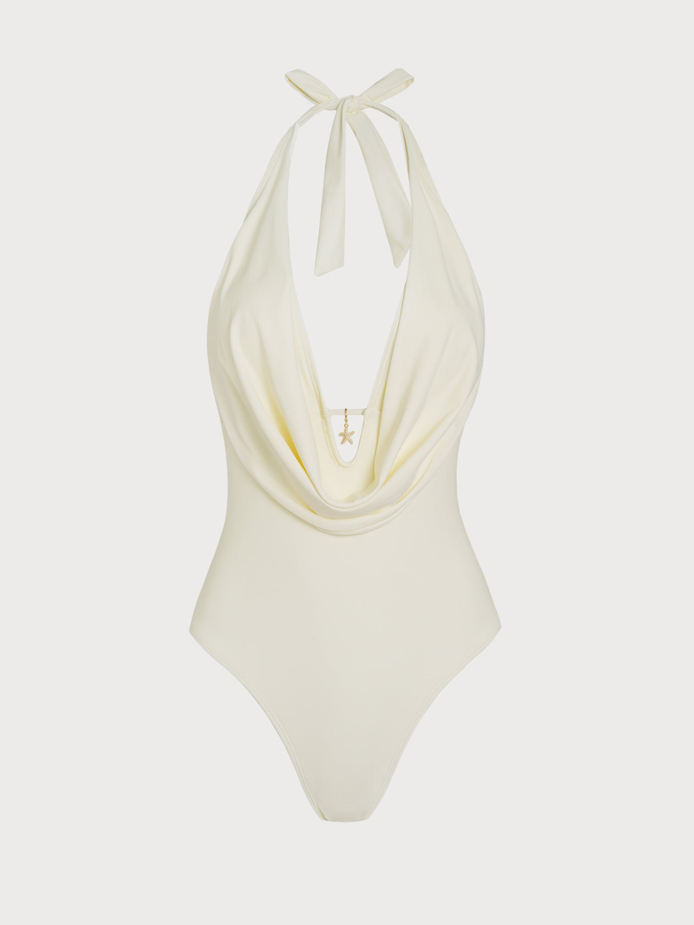 Women's Knitted Nylon One-Piece Swimsuit White One-Pieces - SAMIOLSWIM