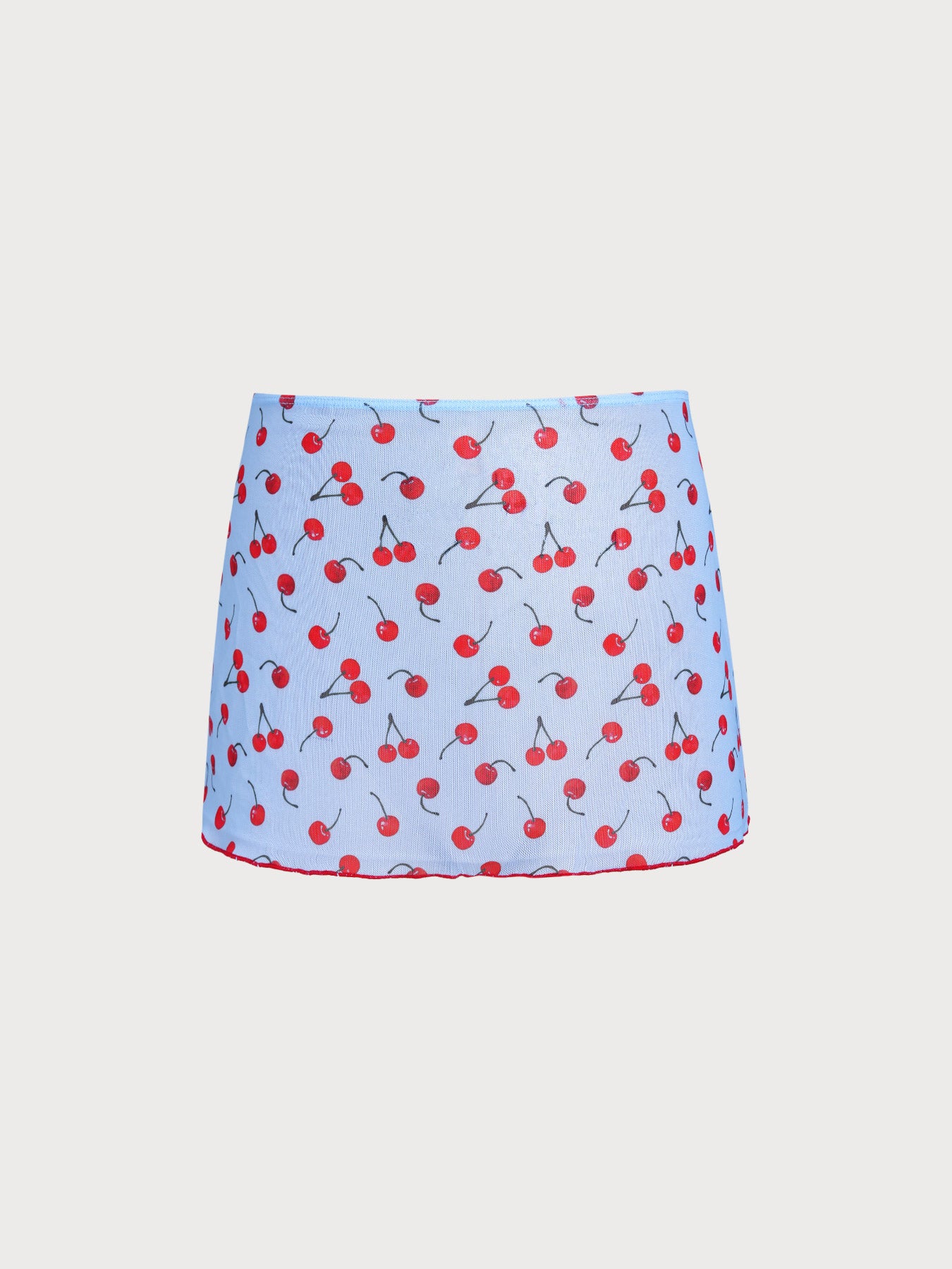 Women's Knitted Polyester Cherry Tankini Set Tankinis - SAMIOLSWIM