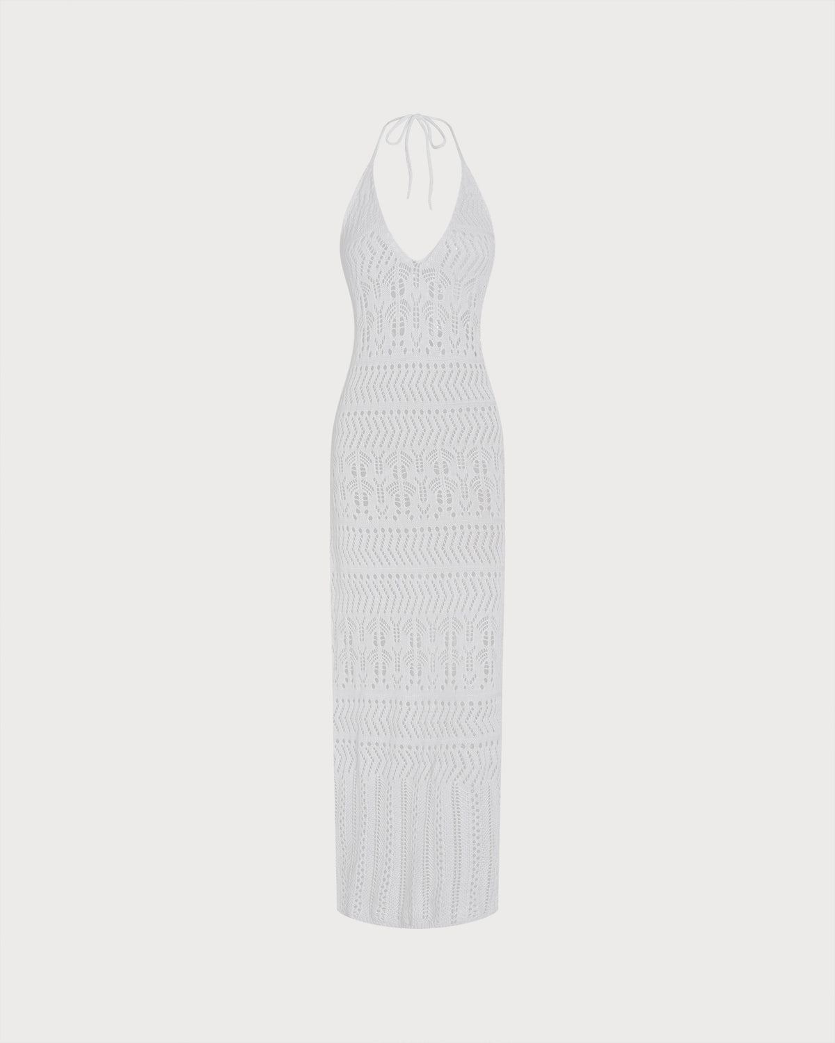 Women's Knitted Polyester Maxi Cover-Up - SAMIOLSWIM - 01