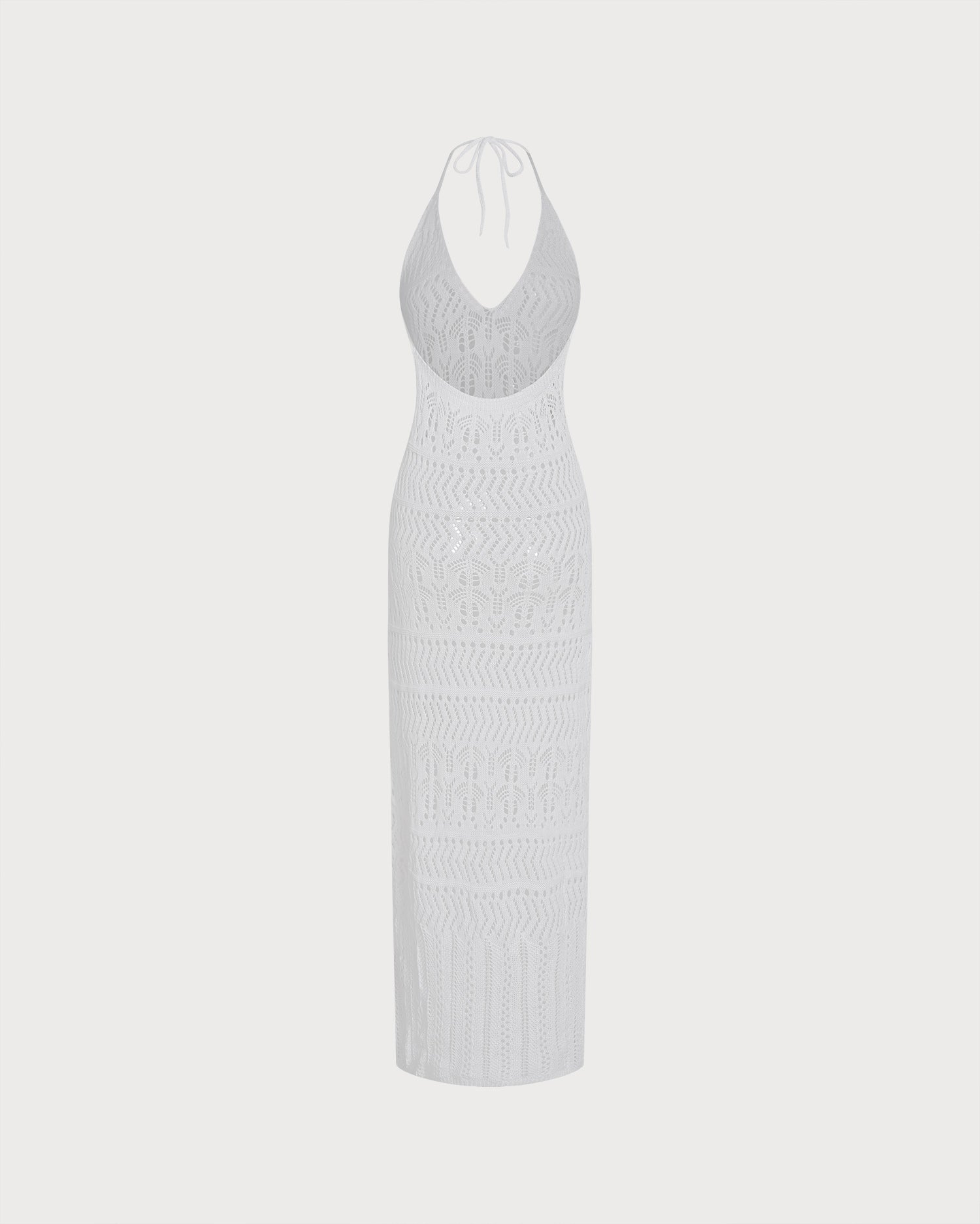 Women's Knitted Polyester Maxi Cover-Up - SAMIOLSWIM - 03