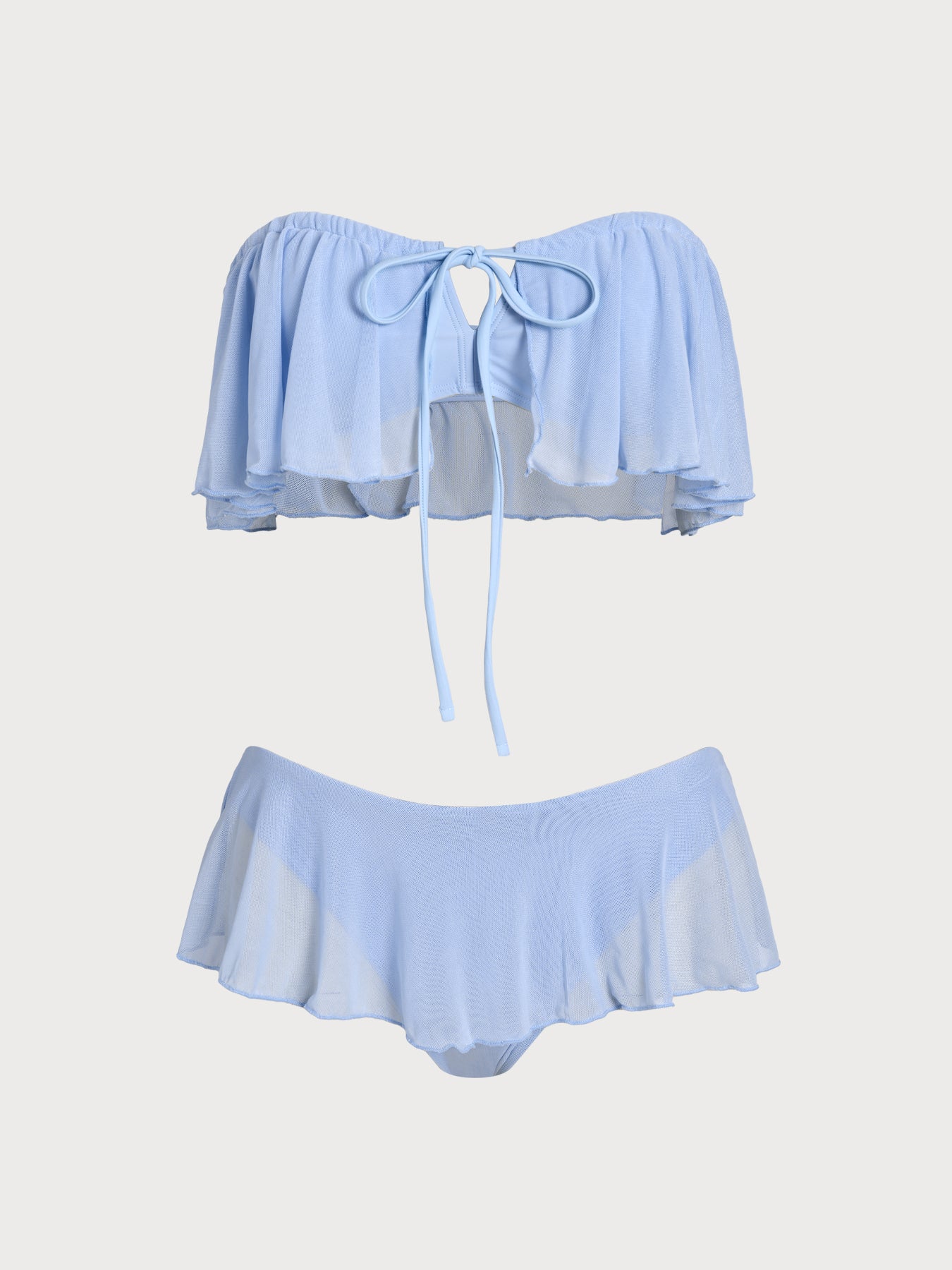 Women's Knitted Polyester Mesh Bikini Set Bikinis - SAMIOLSWIM