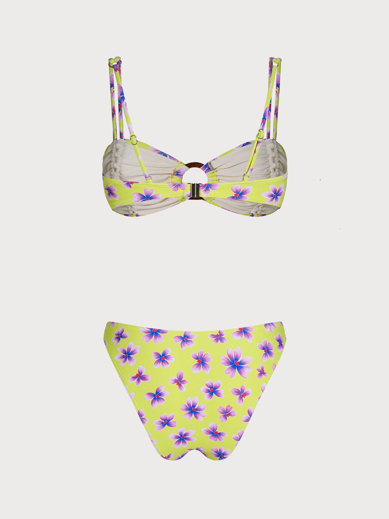 Women's Knitted Polyester Printed Bikini Set Bikinis - SAMIOLSWIM